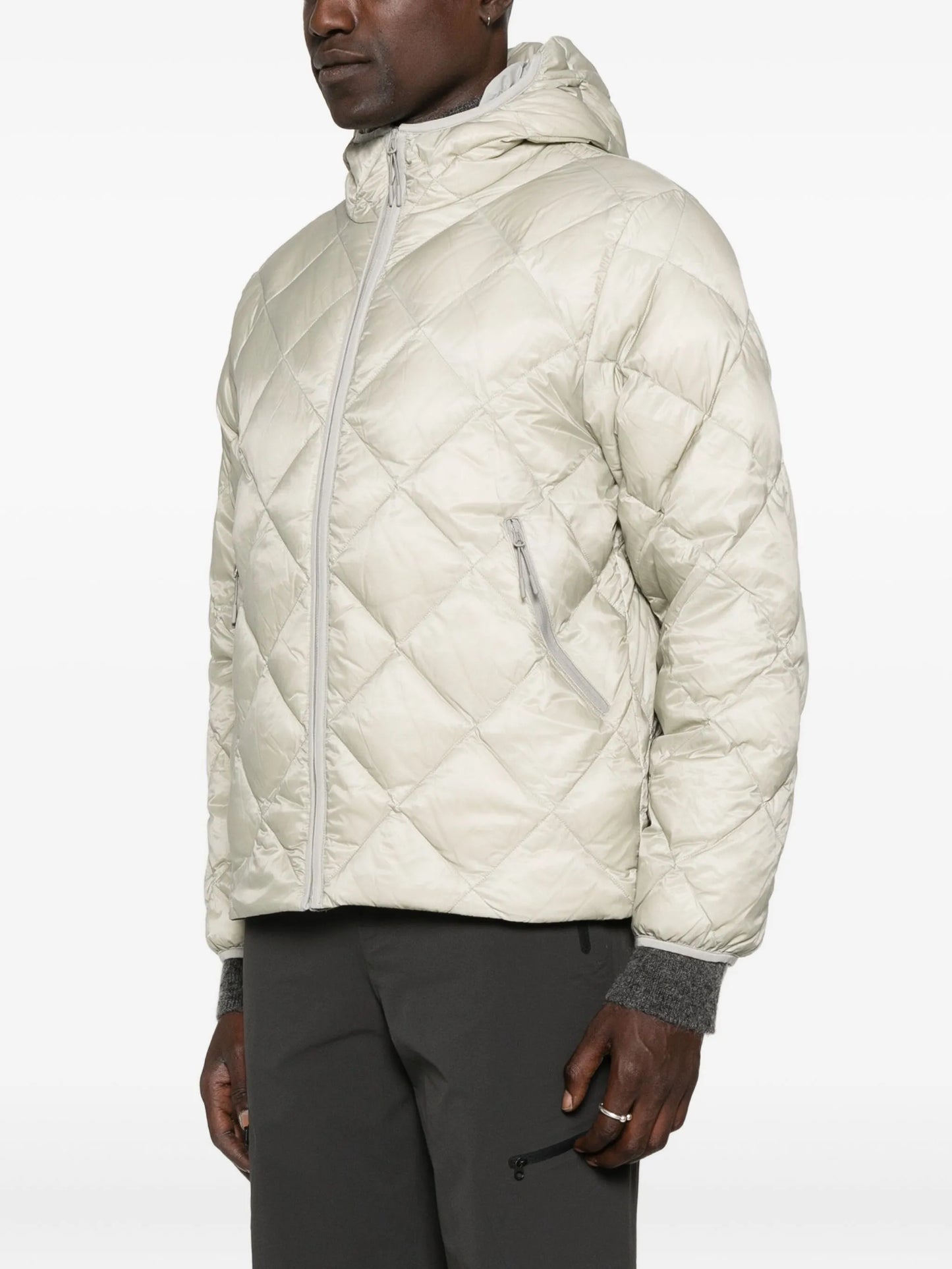 hooded quilted jacket