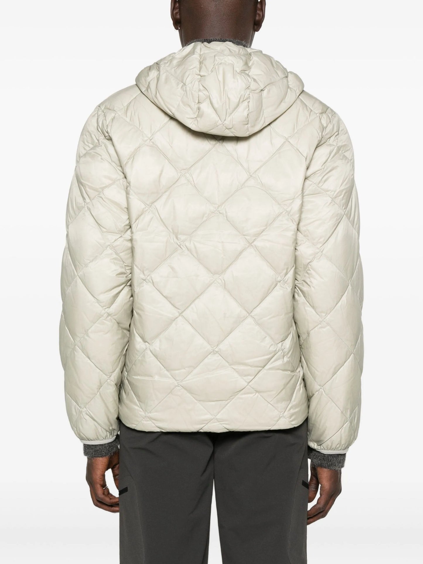 hooded quilted jacket