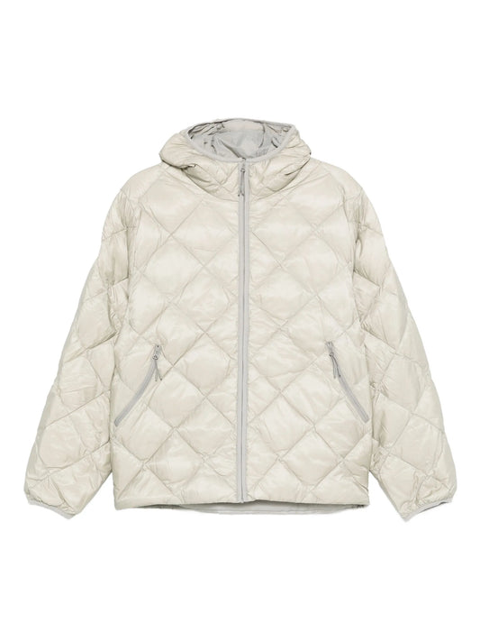 hooded quilted jacket