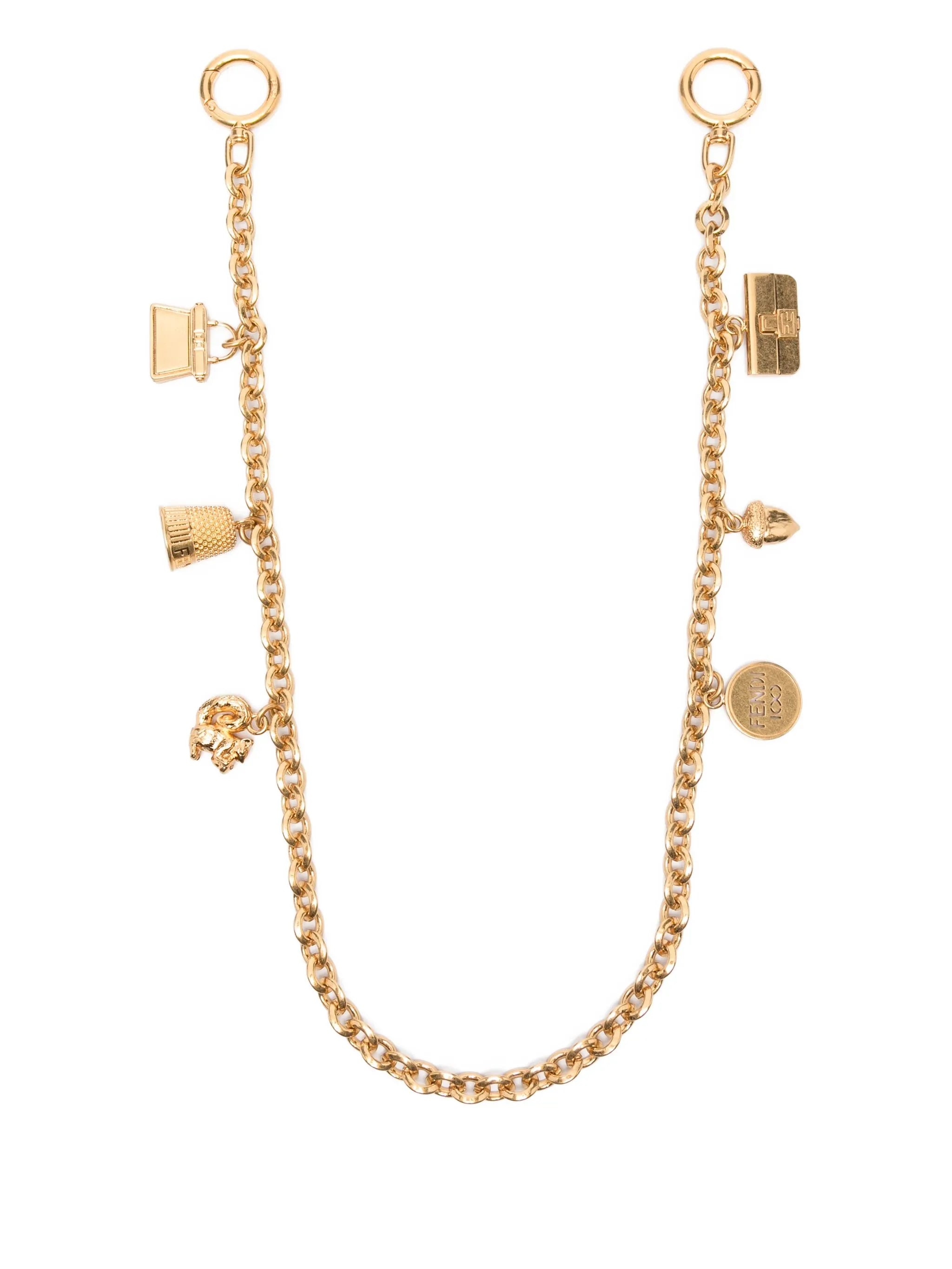metal charm chain bag accessorie