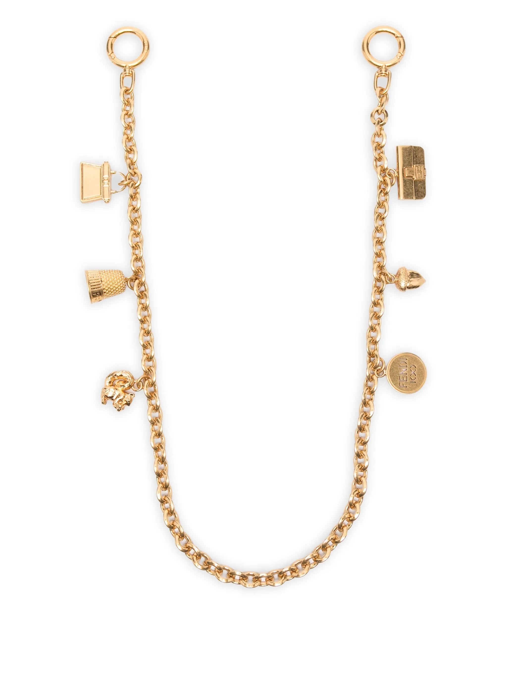 metal charm chain bag accessorie