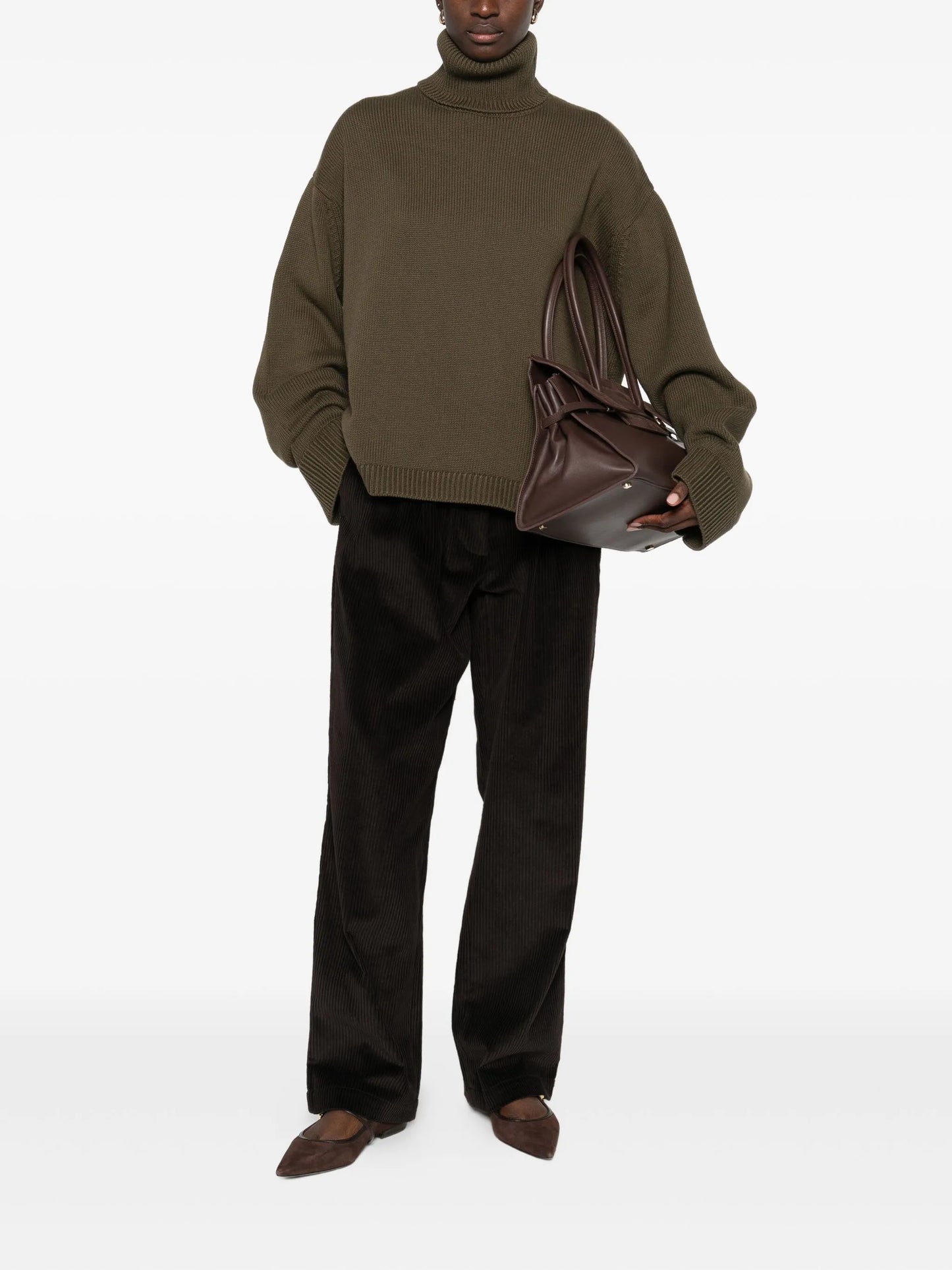 Rhea Trapeze roll-neck sweater