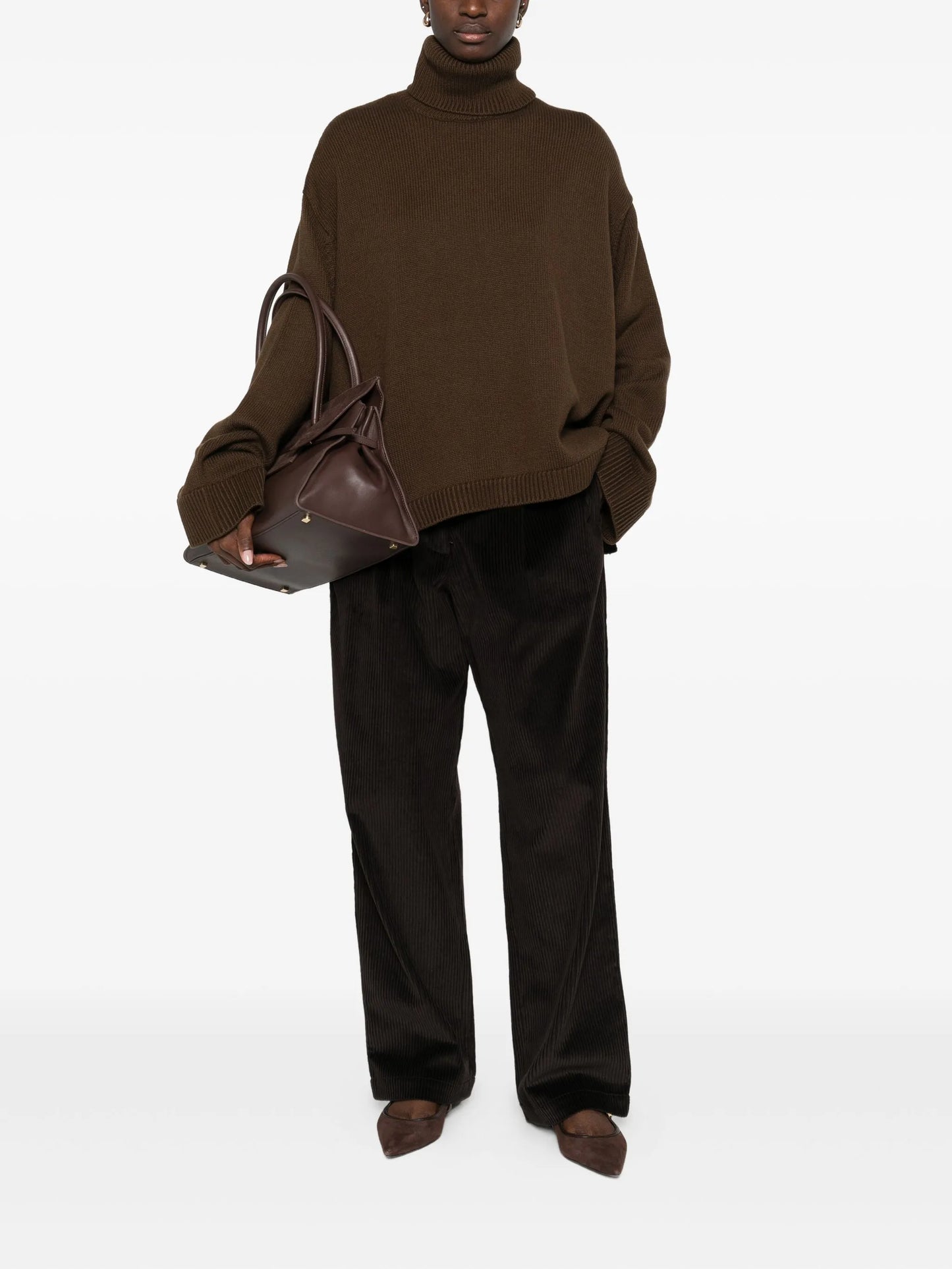 Rhea Trapeze roll-neck sweater