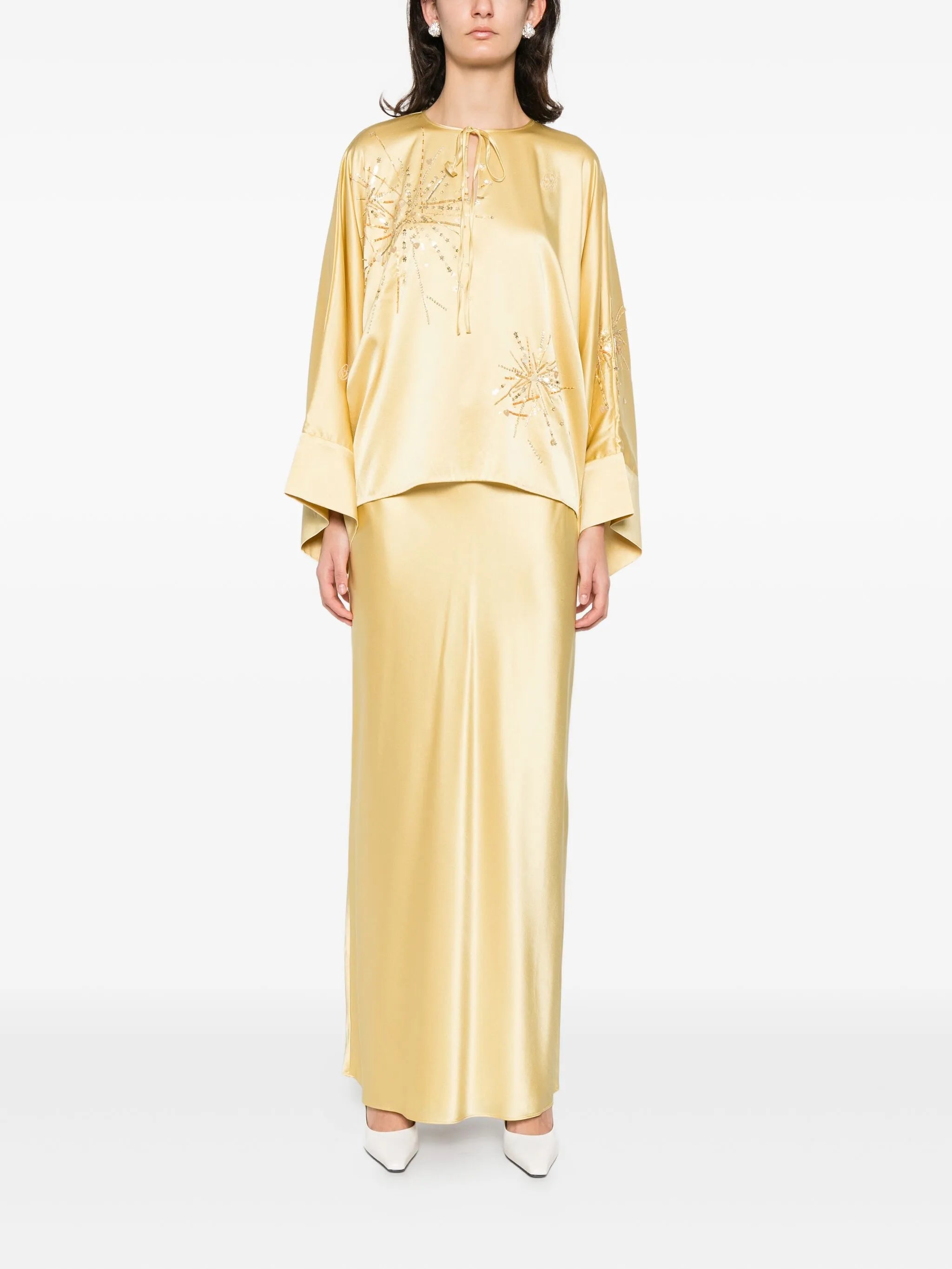 Naomi sequin-embellishment blouse