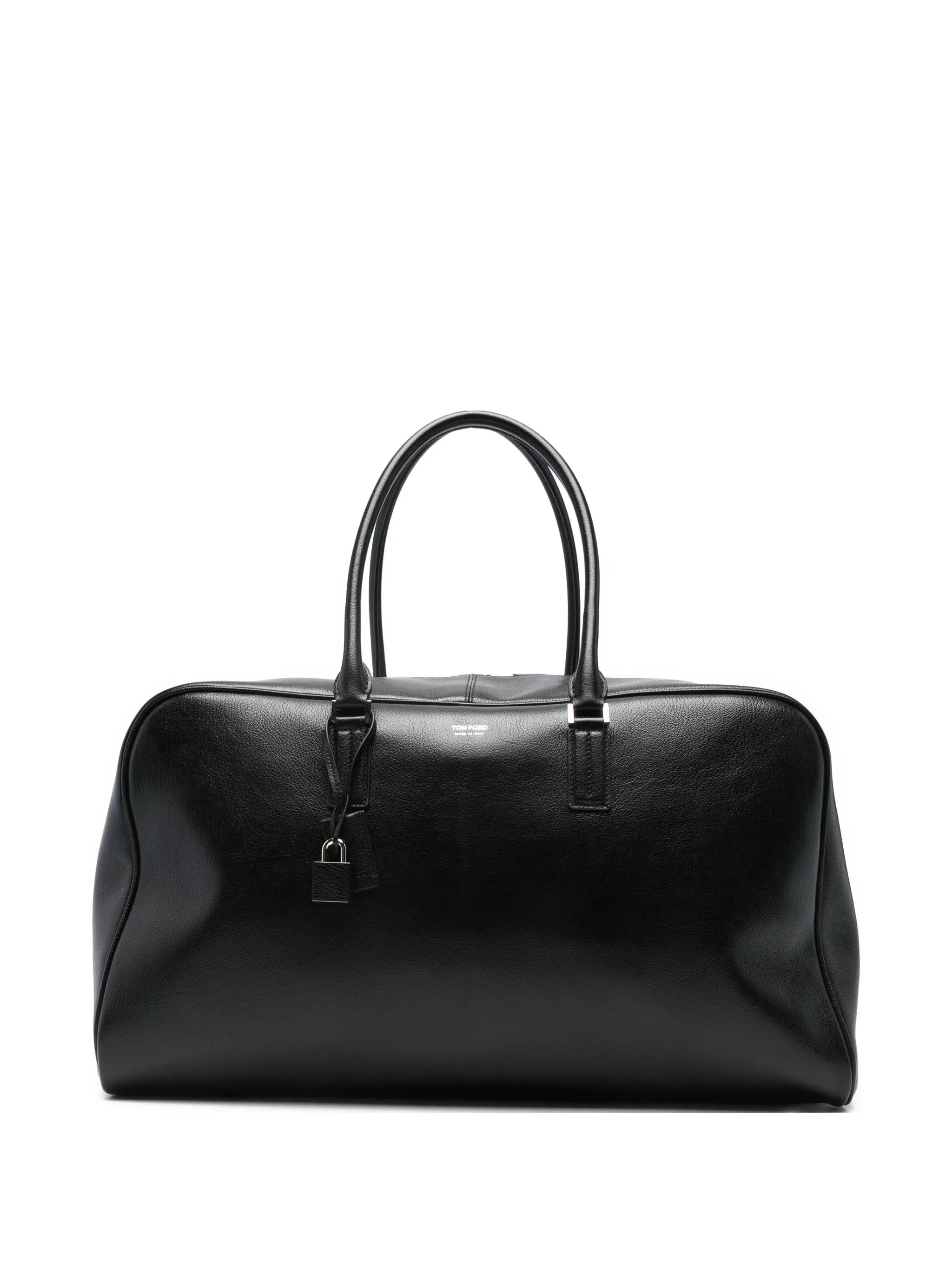 leather padlock holdall