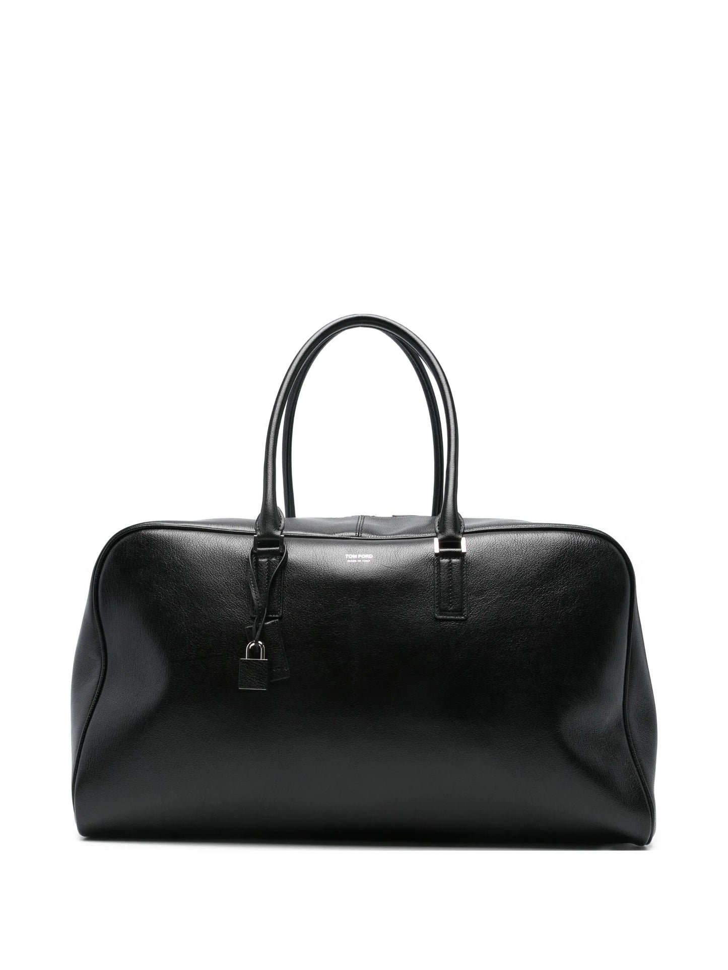 leather padlock holdall