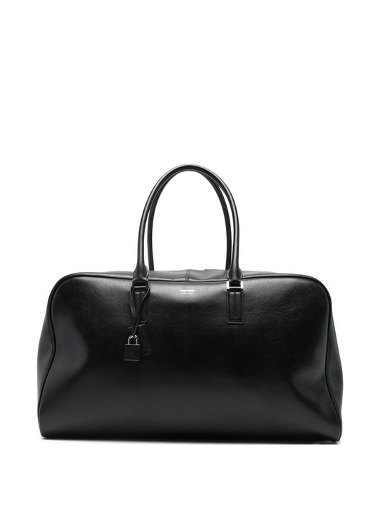 leather padlock holdall