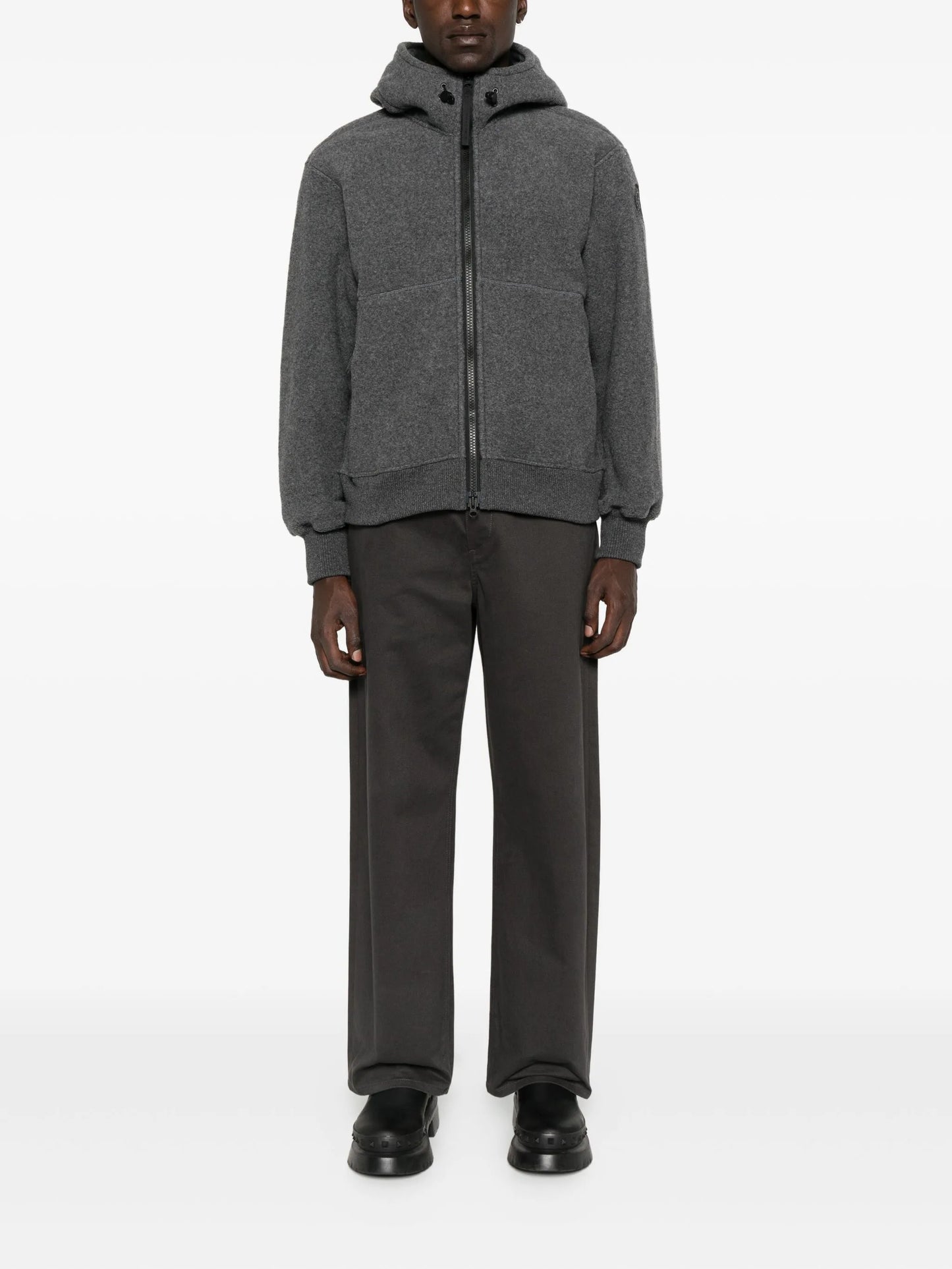 hooded bomber jacket