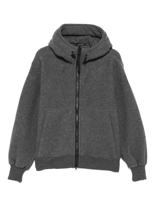 hooded bomber jacket