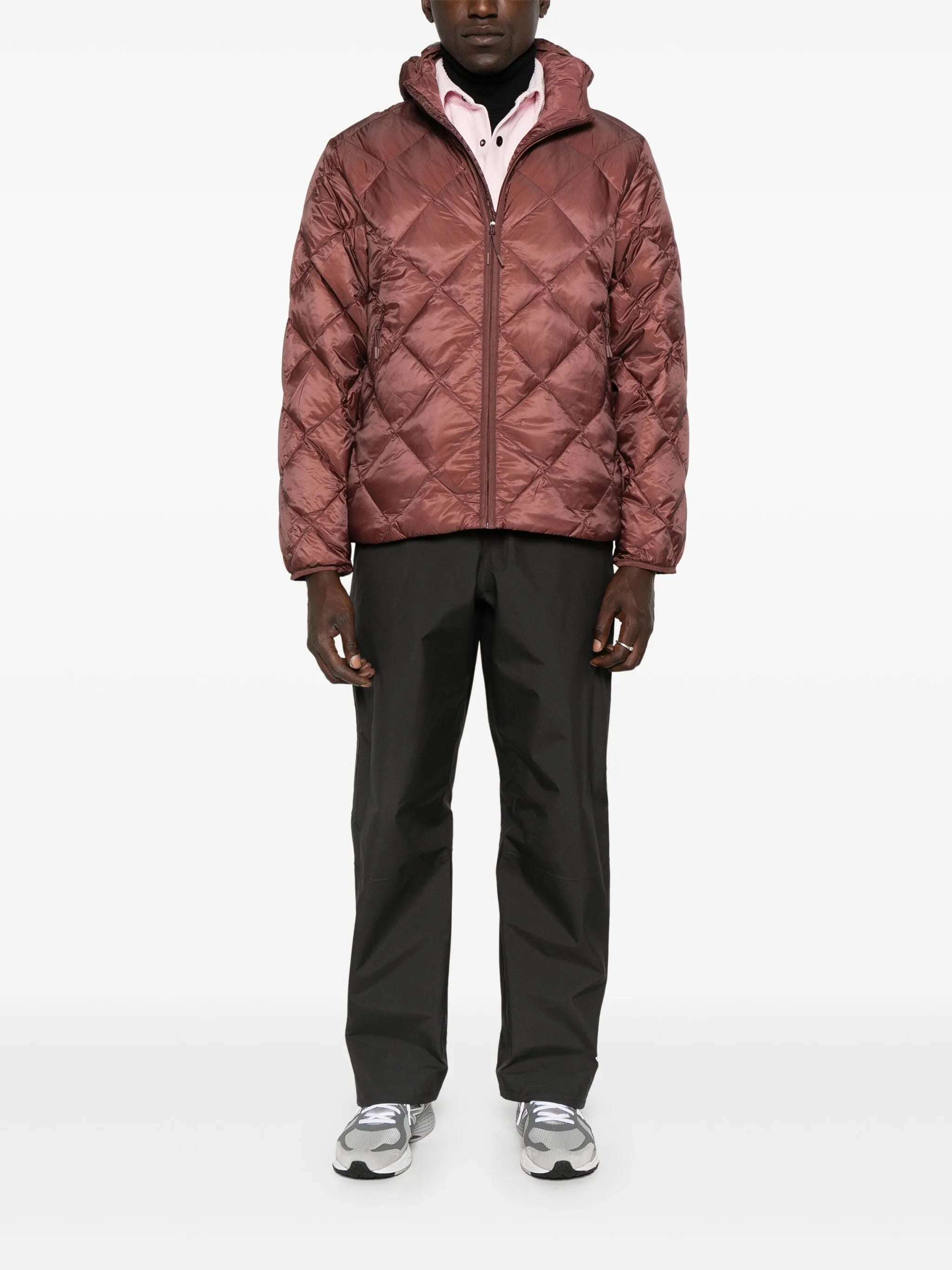 hooded quilted jacket