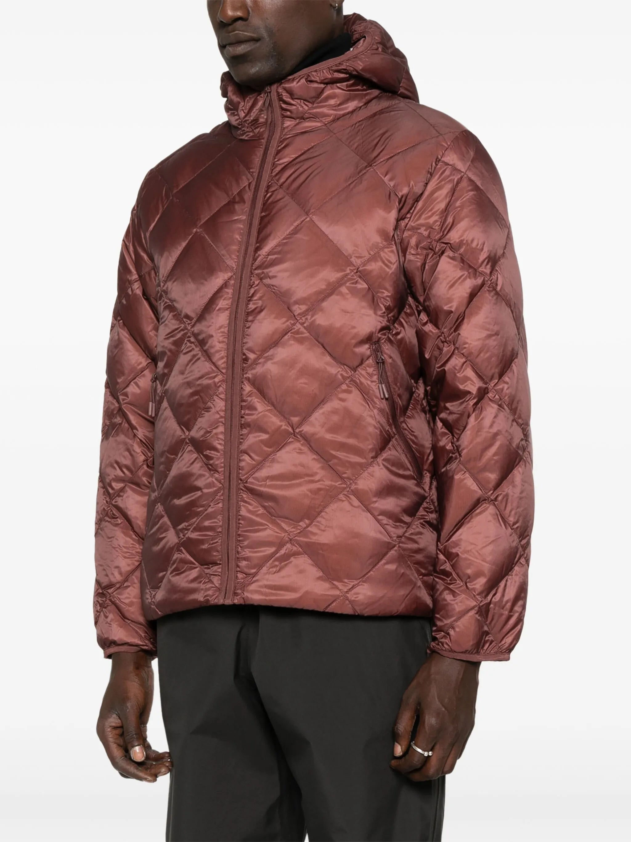 hooded quilted jacket