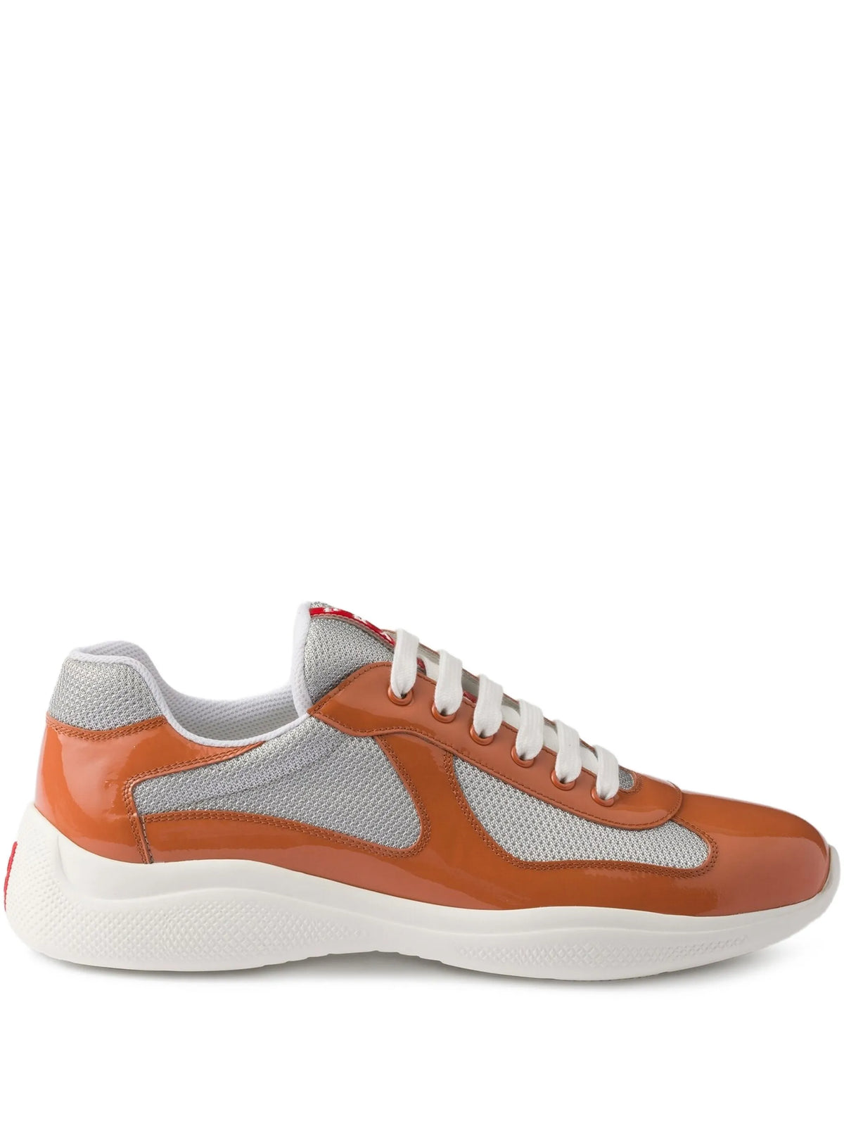 patent leather and technical fabric America's cup sneakers