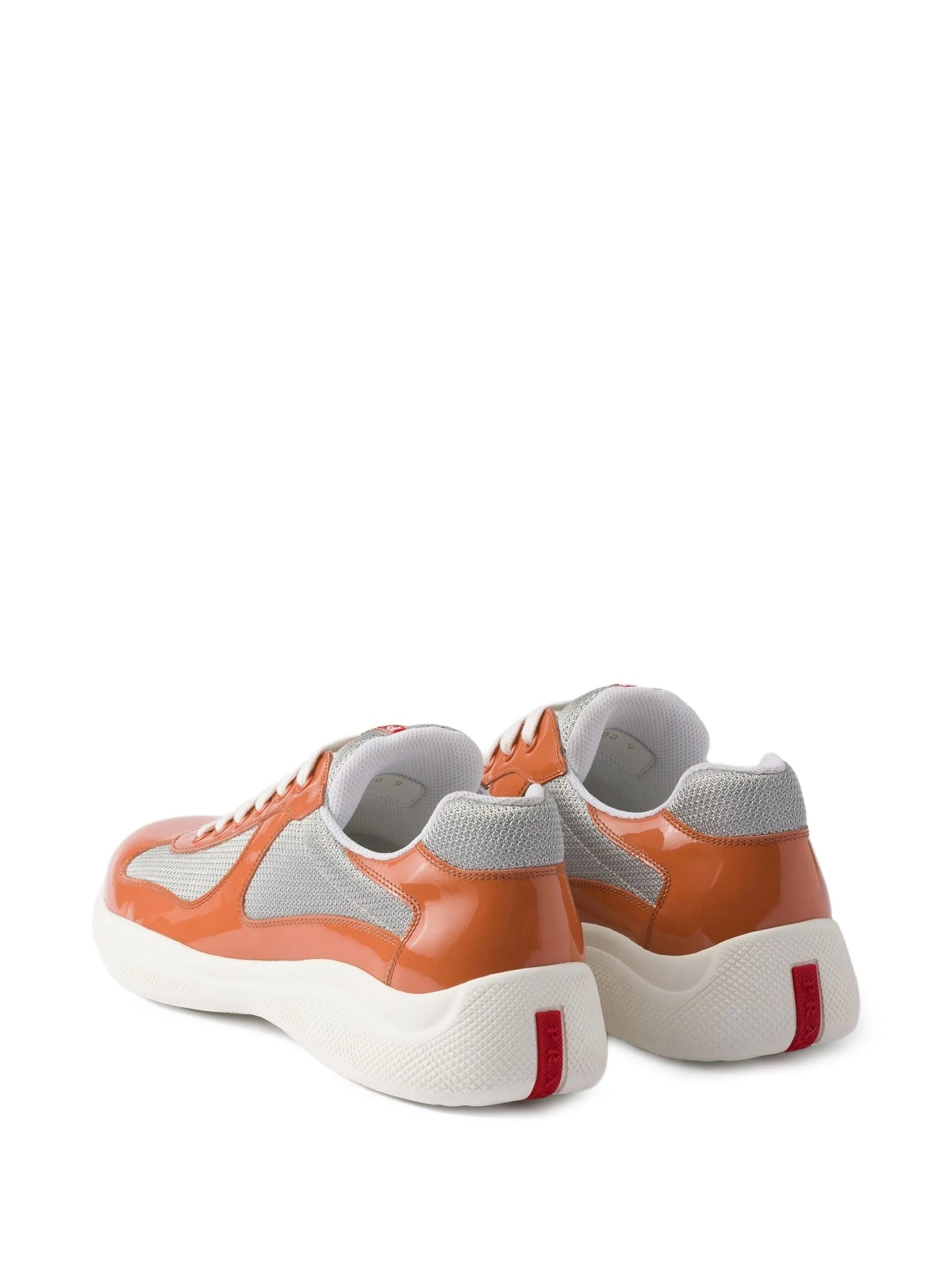 patent leather and technical fabric America's cup sneakers