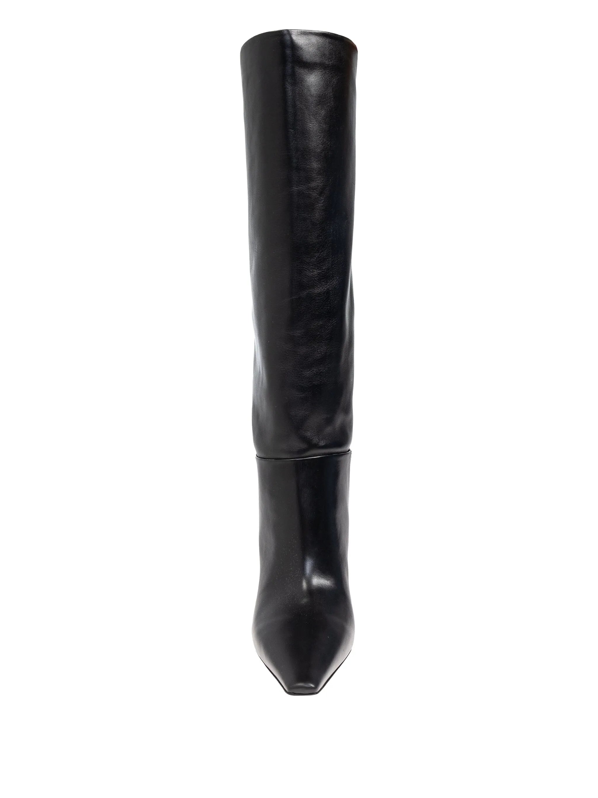 leather knee-high boots