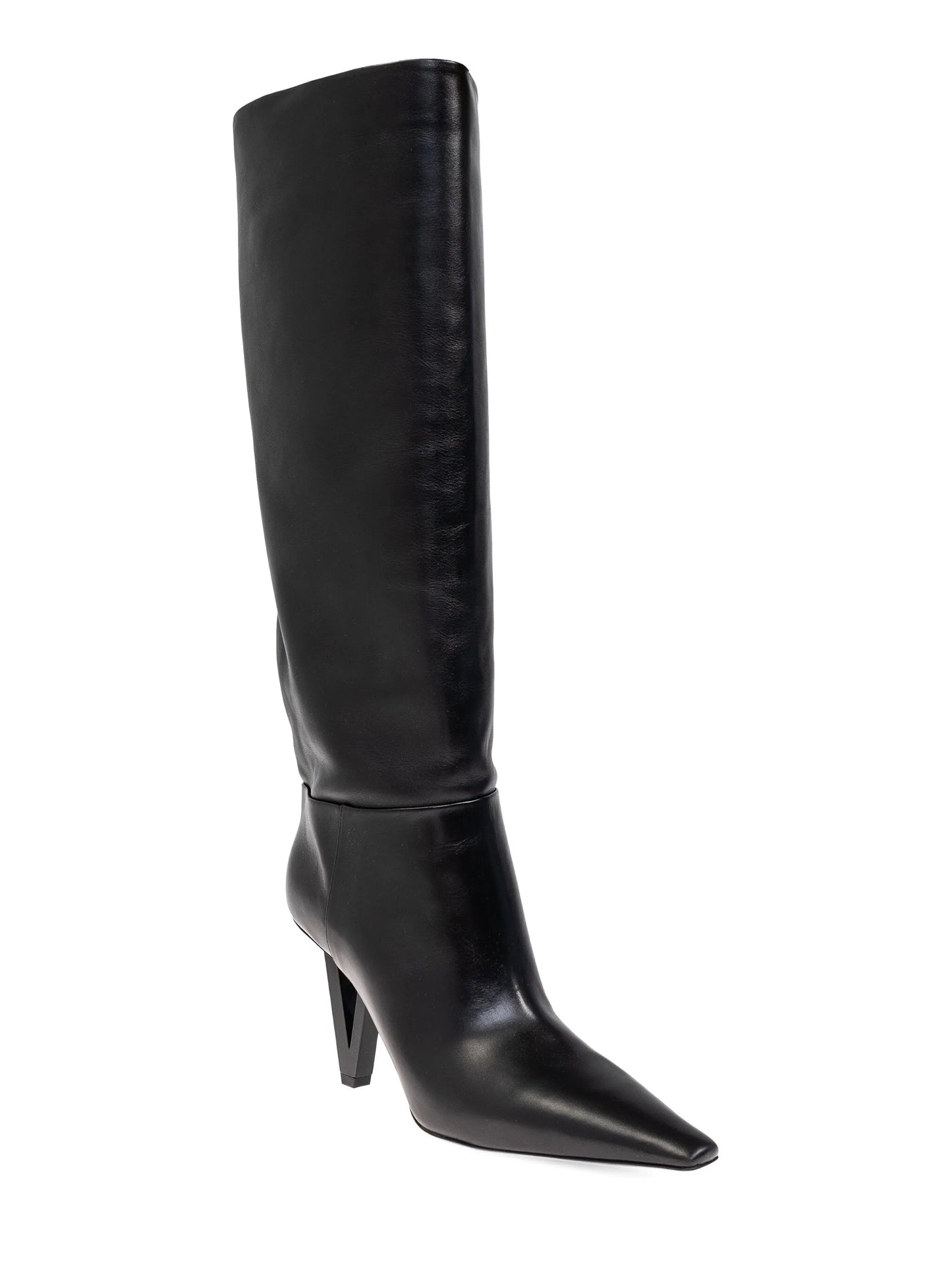 leather knee-high boots