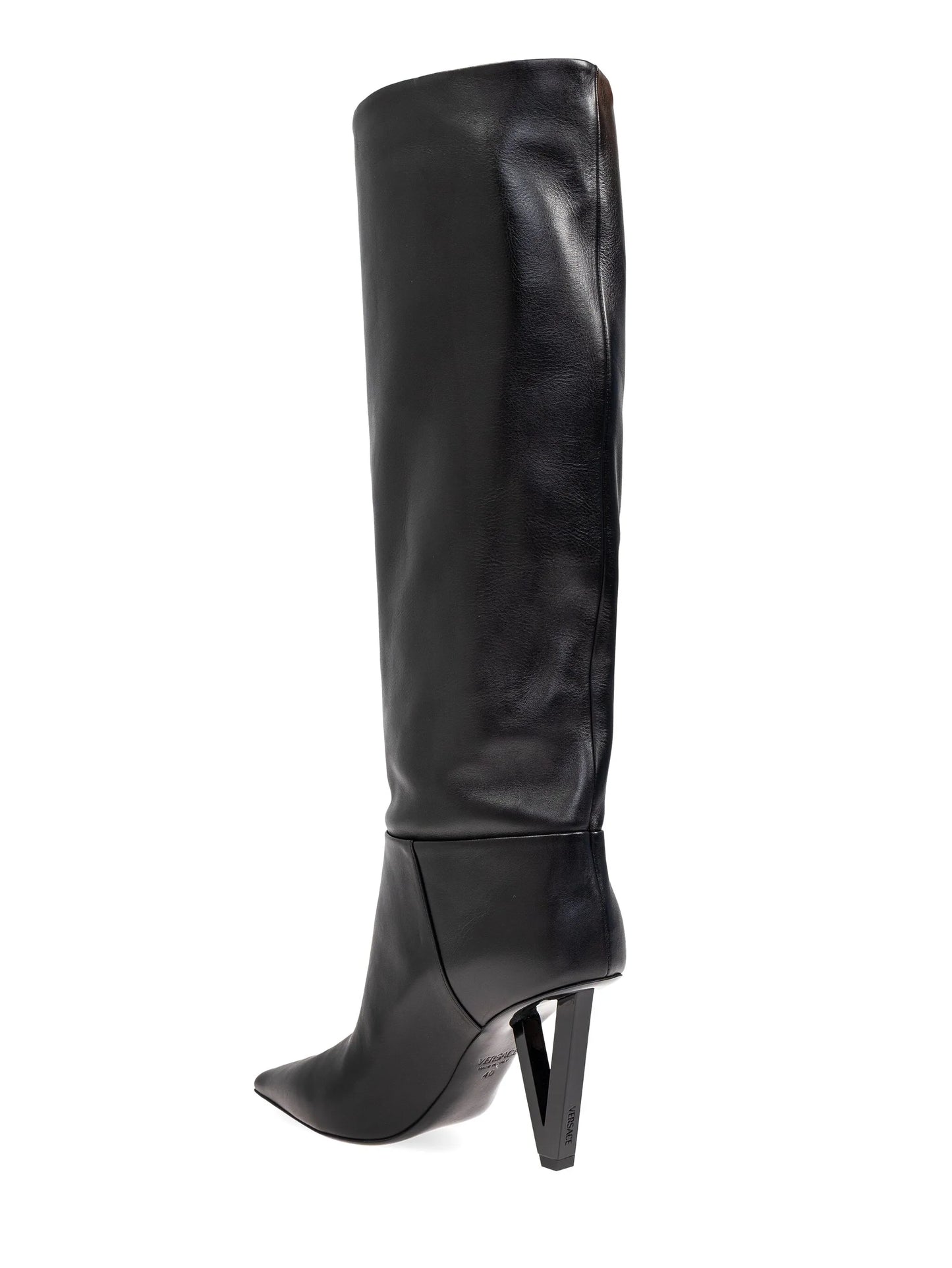 leather knee-high boots