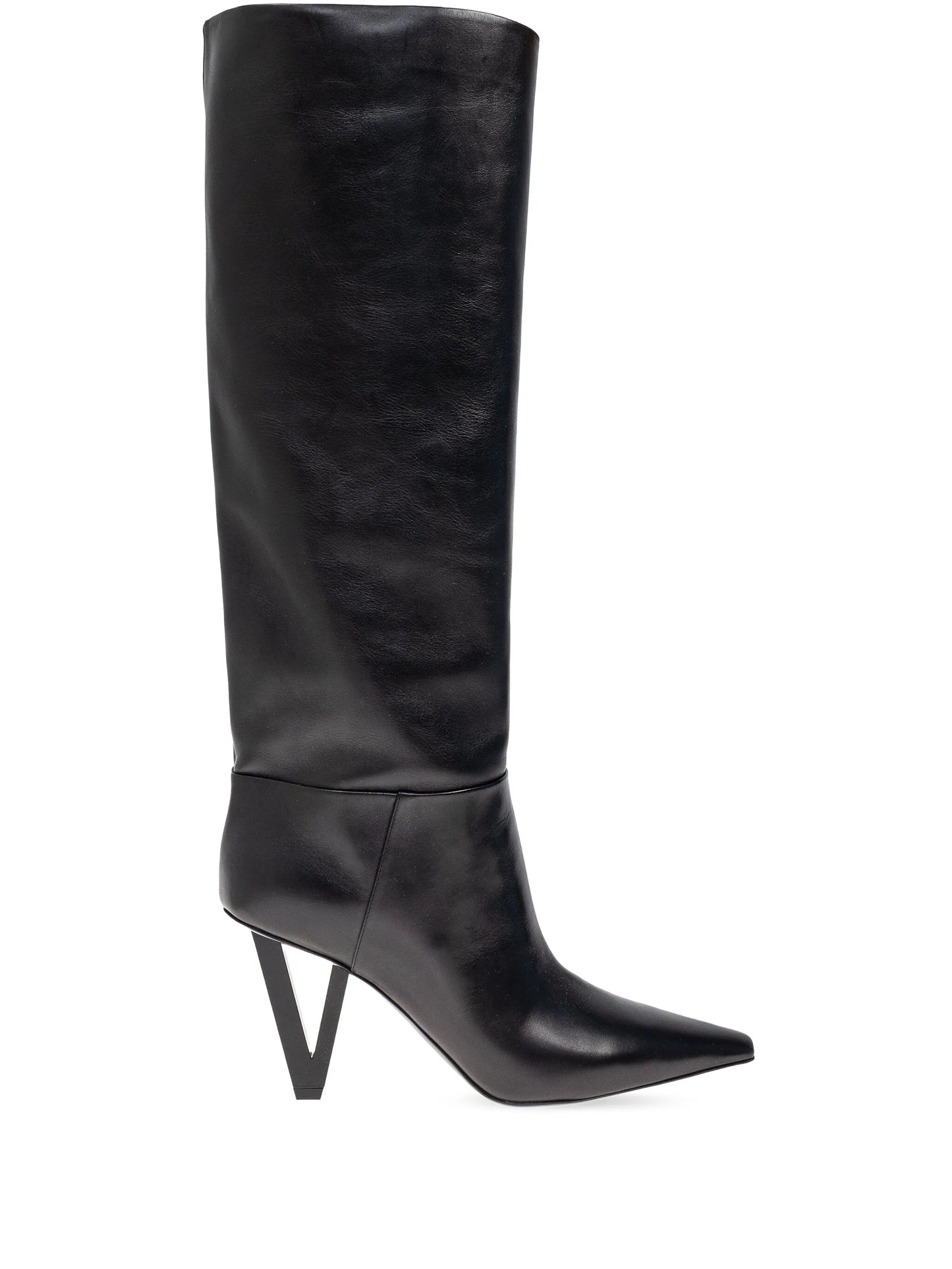 leather knee-high boots