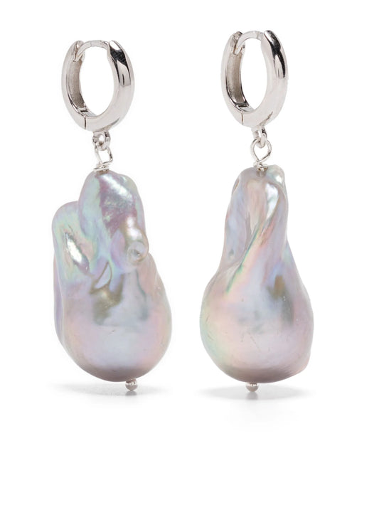 sterling silver Host pearl earrings