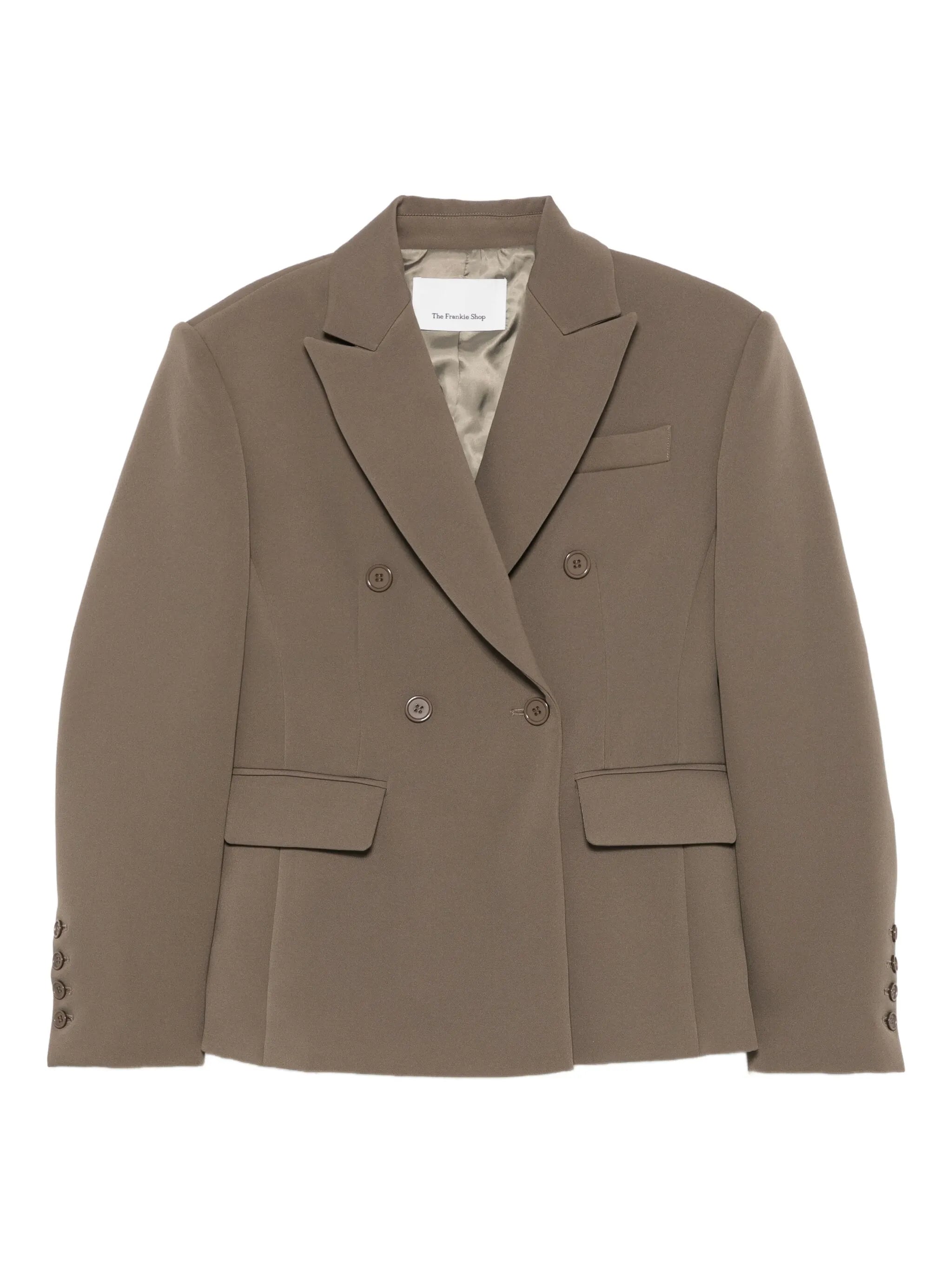peak-lapel double-breasted blazer