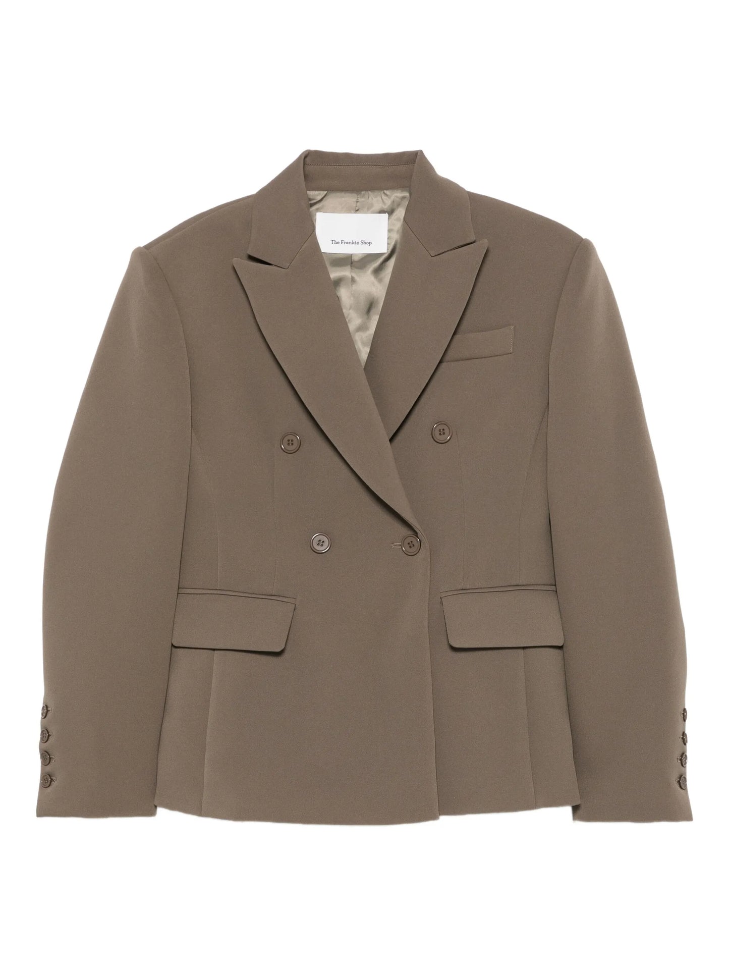 peak-lapel double-breasted blazer