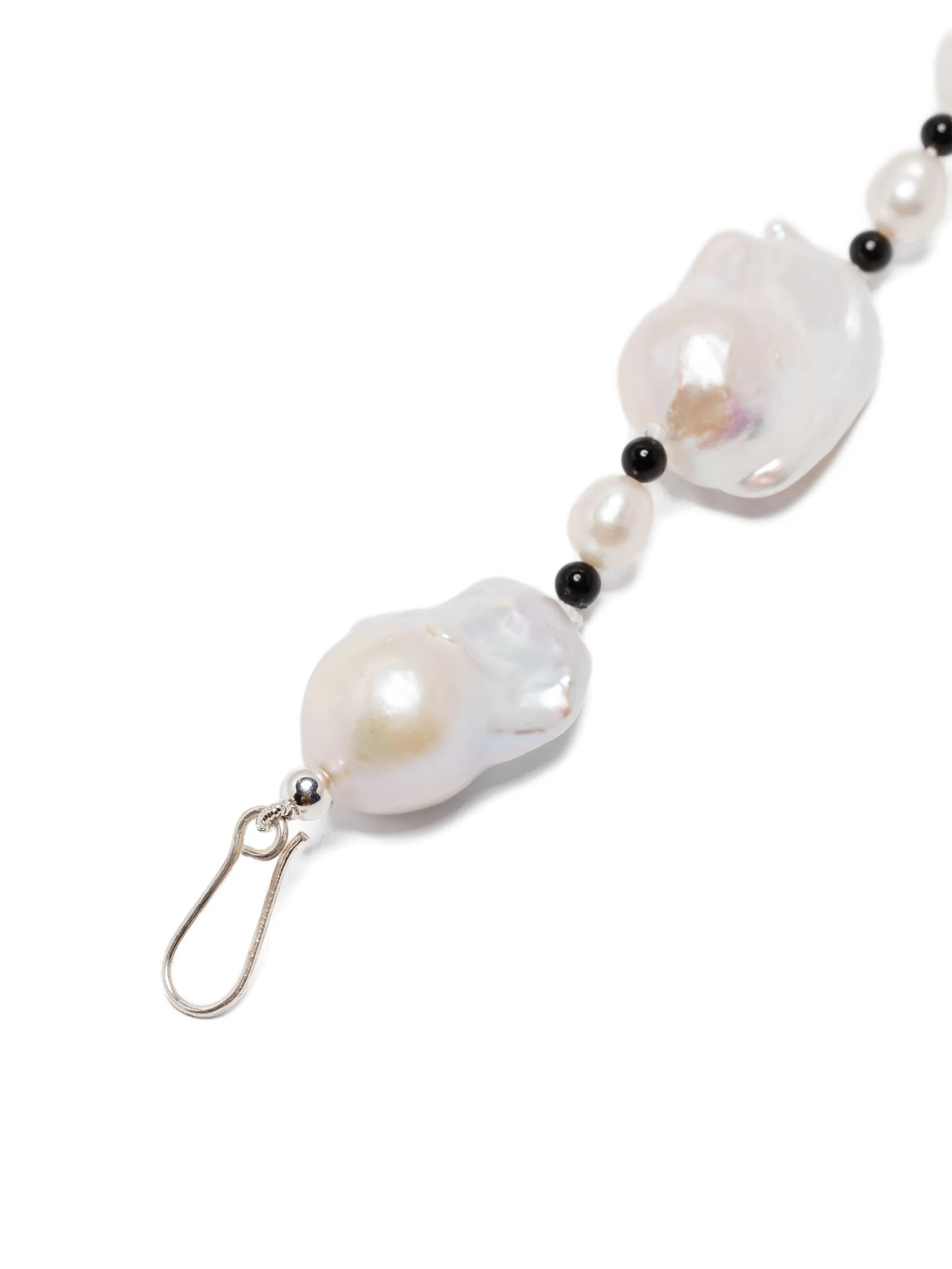 sterling silver Host pearl and onyx bracelet