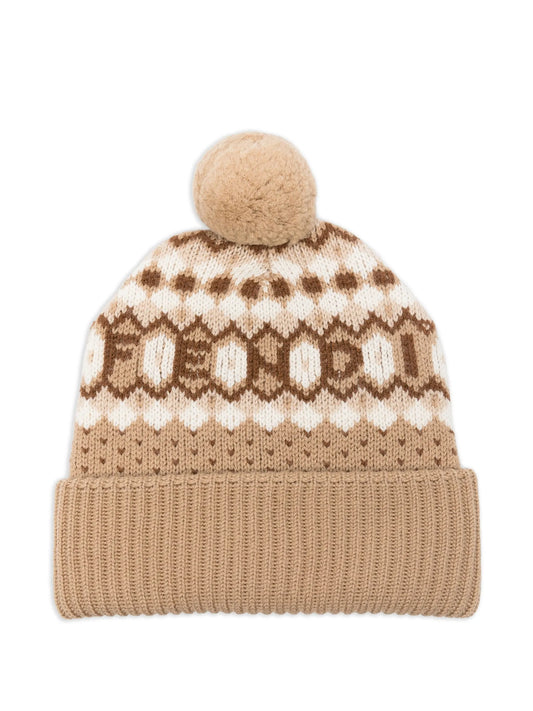 pompom nordic beanie