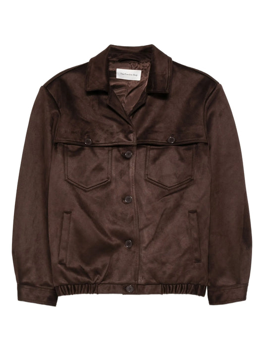 Hester faux suede button jacket