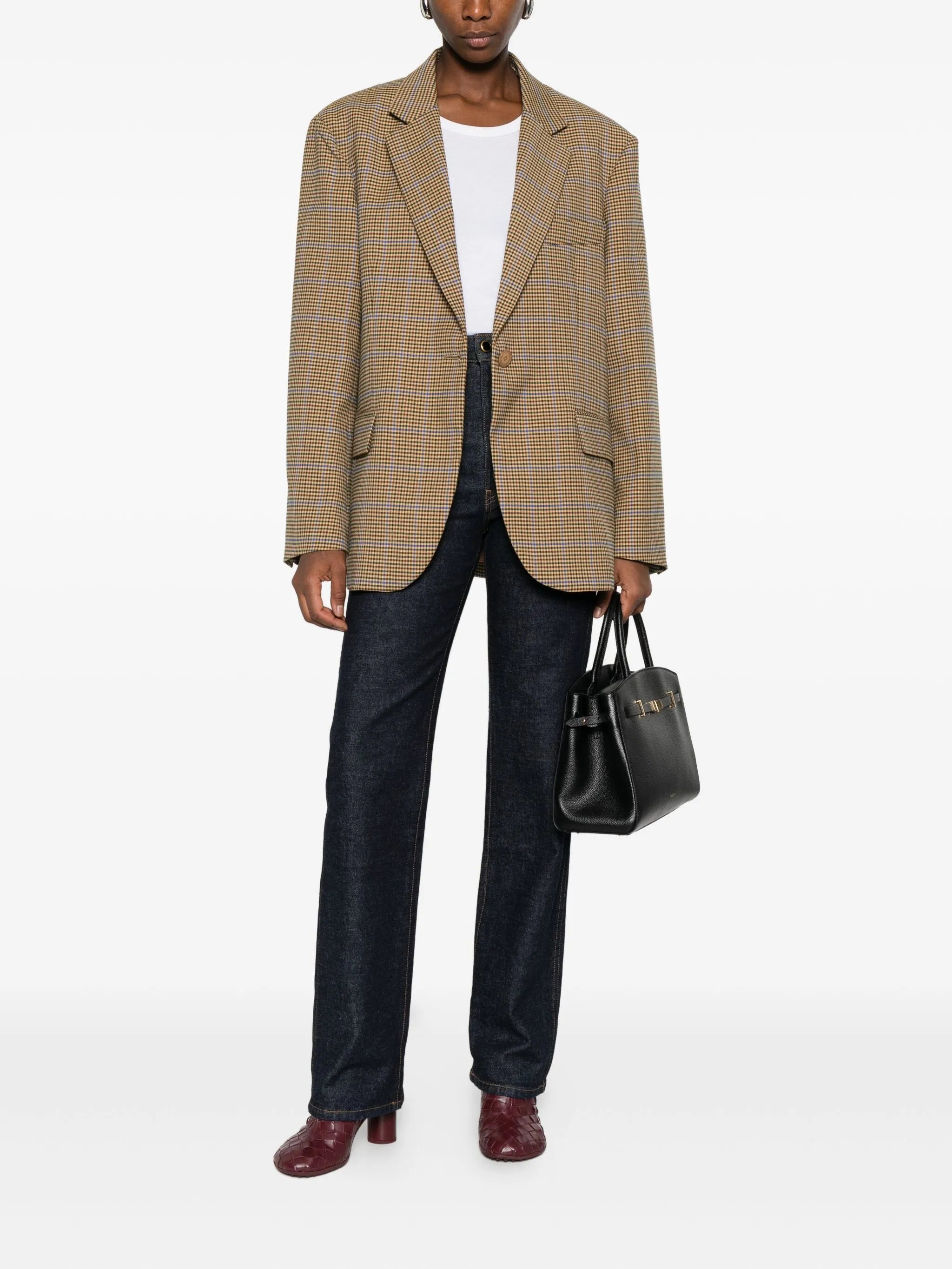 Lyra houndstooth check blazer