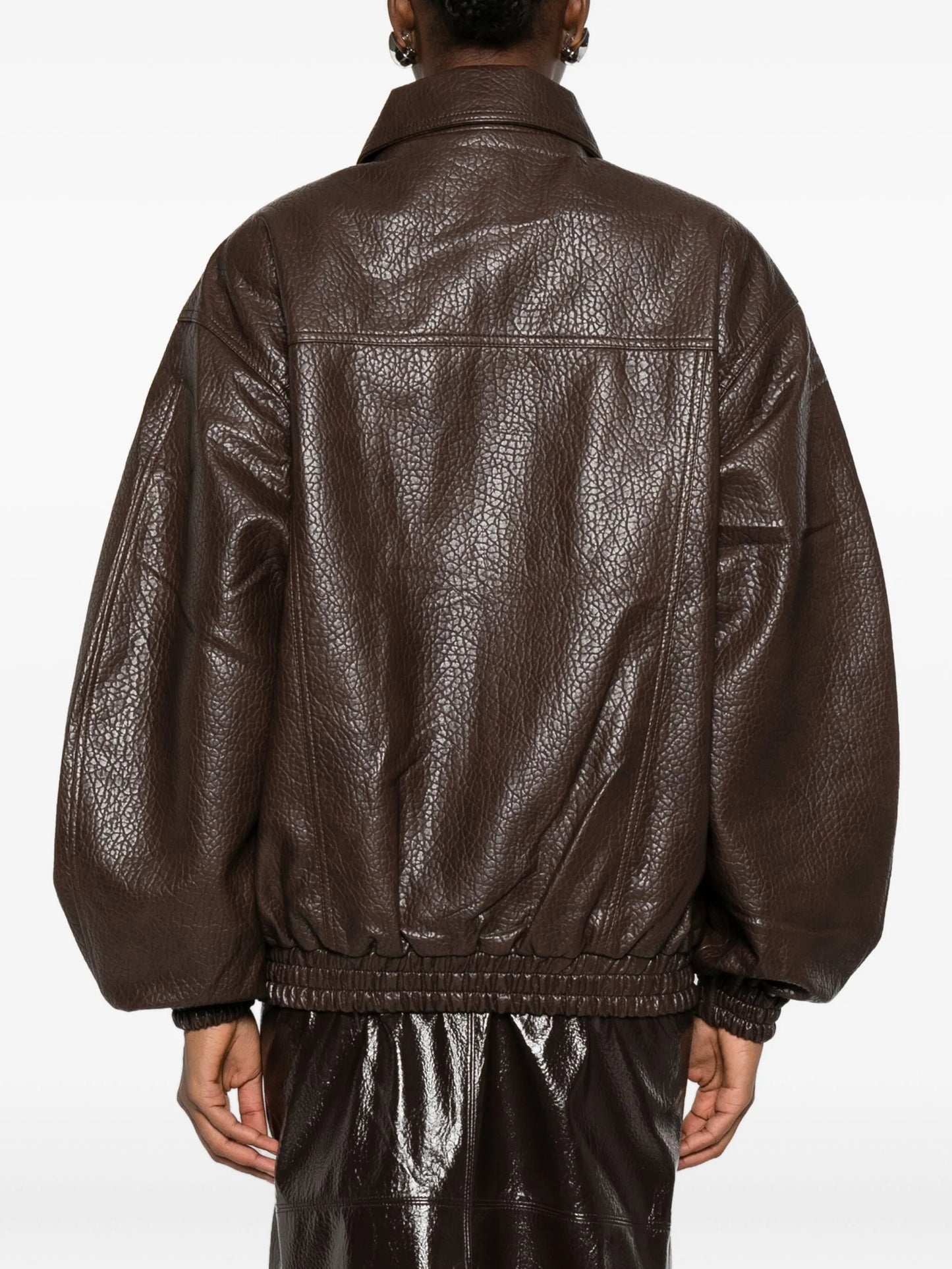 Prescott grained faux leather jacket