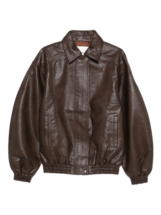 Prescott grained faux leather jacket
