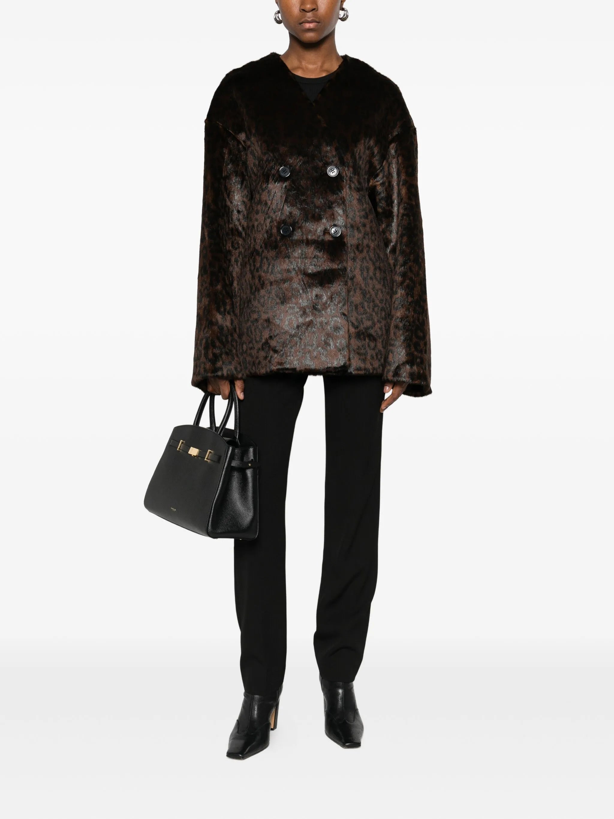 Valentina leopard-pattern jacket