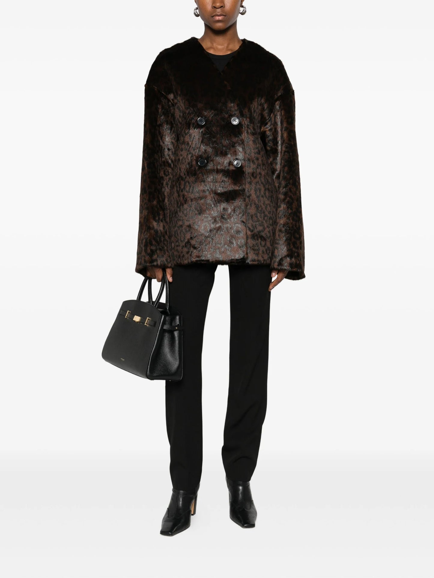 Valentina leopard-pattern jacket