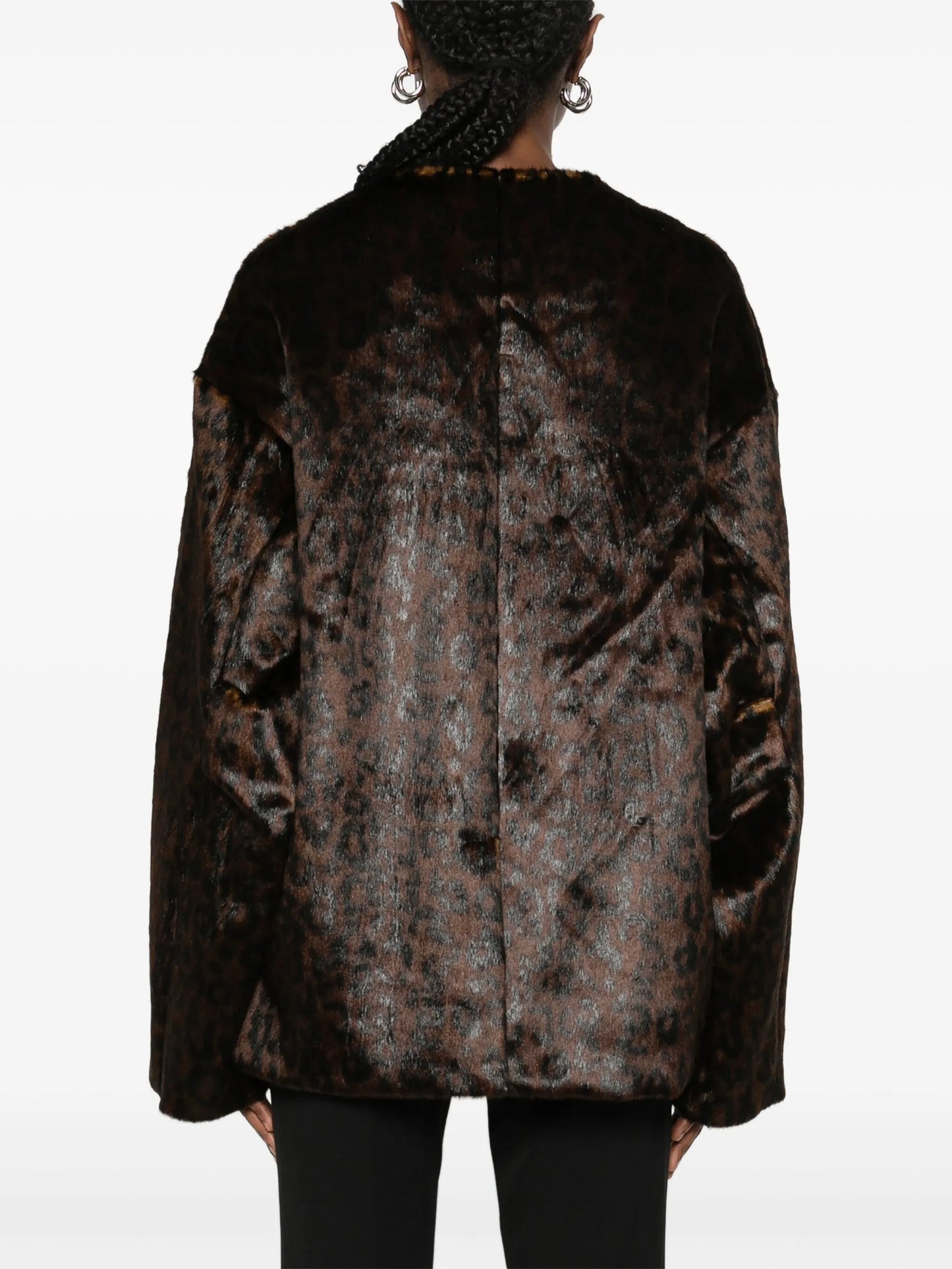 Valentina leopard-pattern jacket