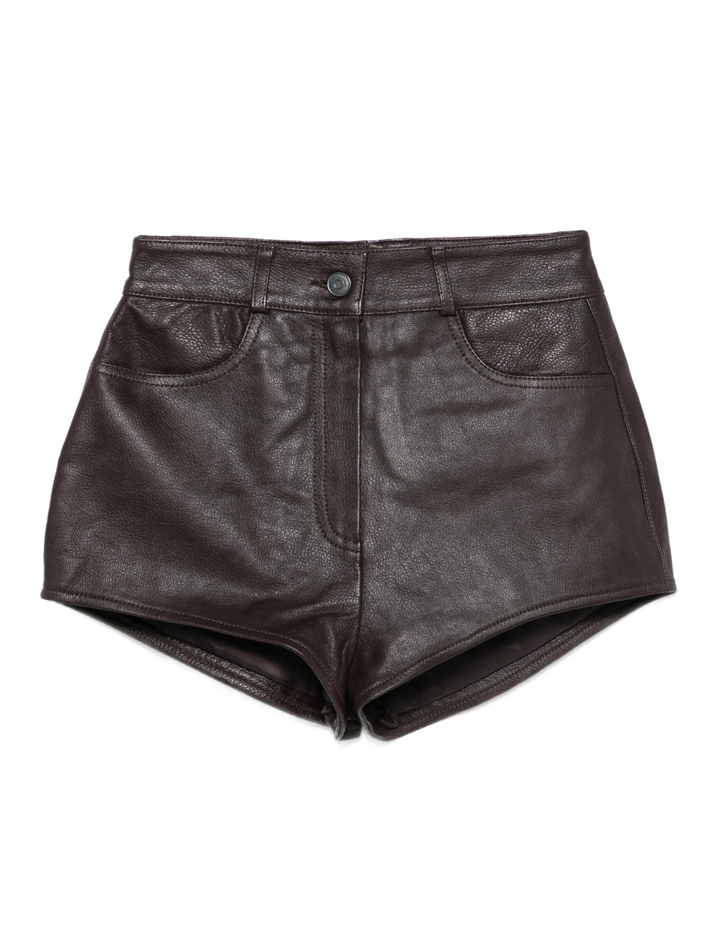 Loen leather pocket shorts