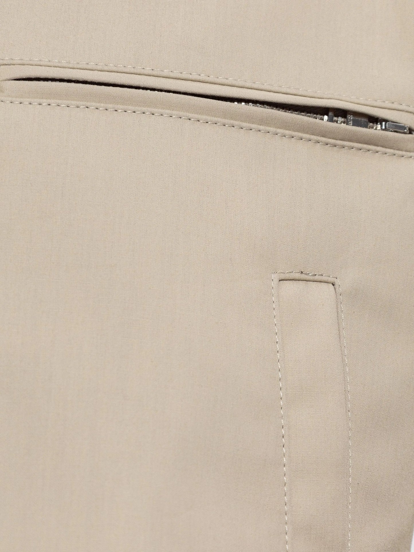 cropped zip-front jacket