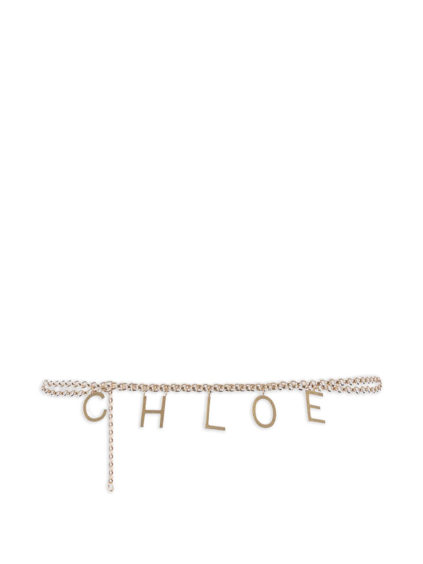 lettered chain belt