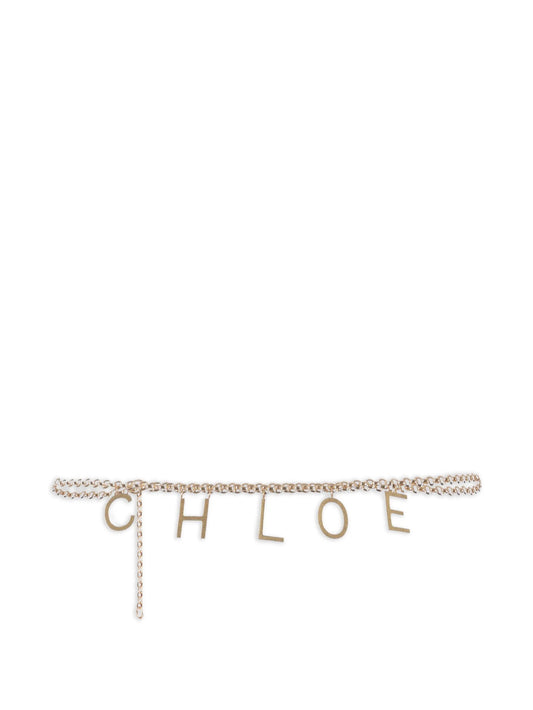 lettered chain belt