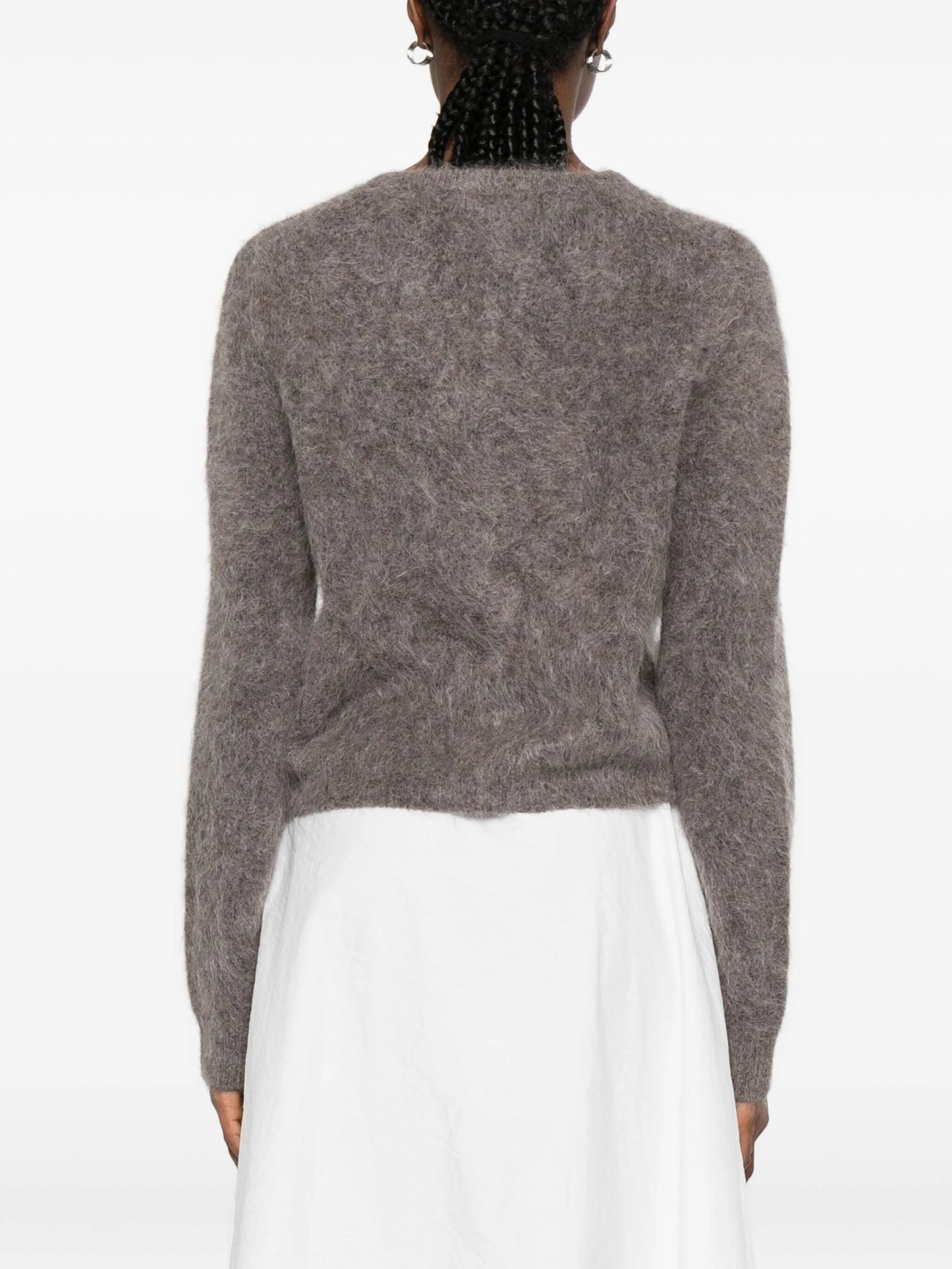 Knit cardigan alpaca wool