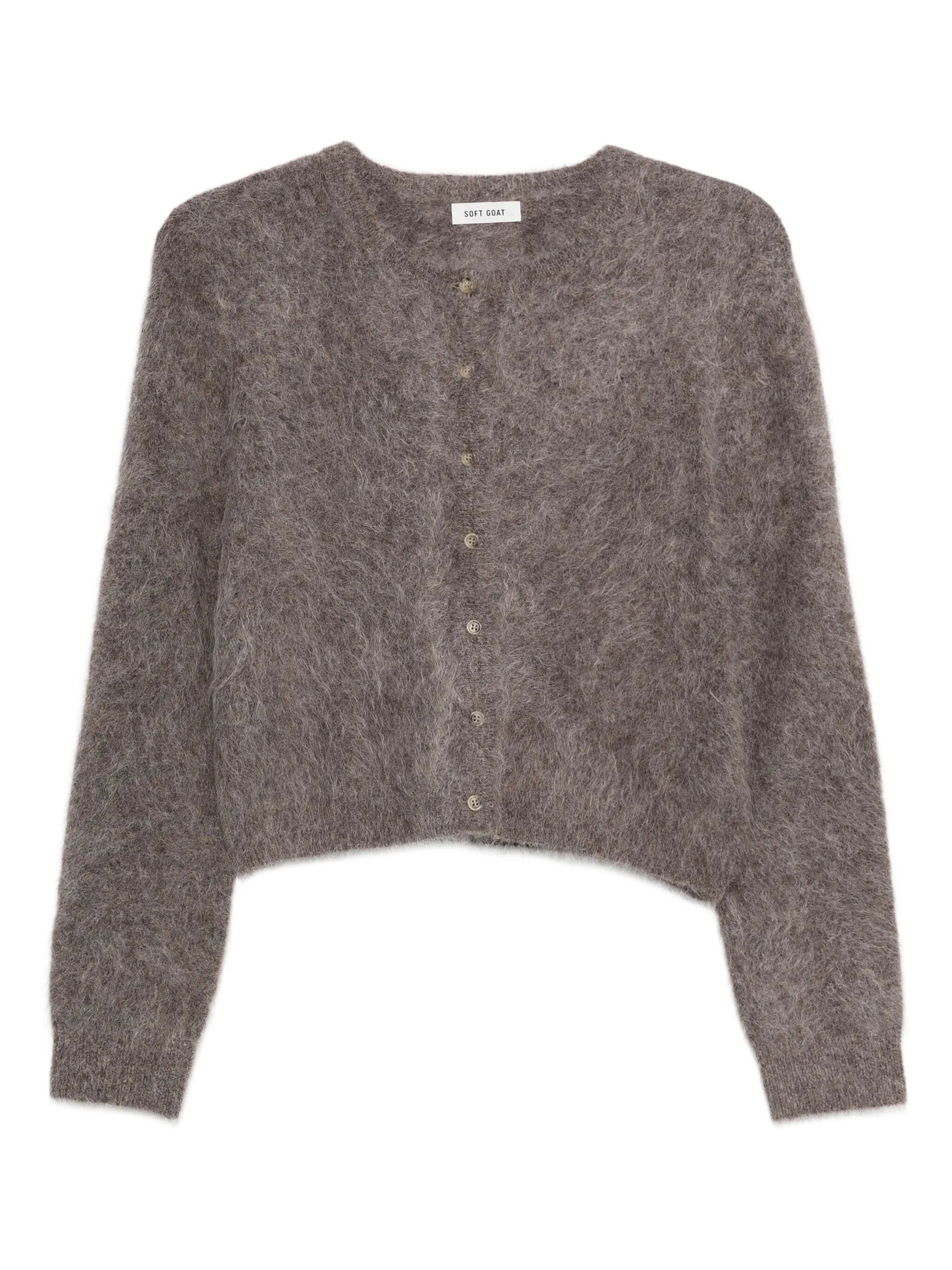 Knit cardigan alpaca wool