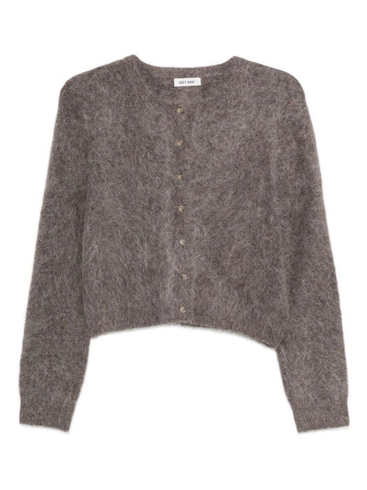 Knit cardigan alpaca wool