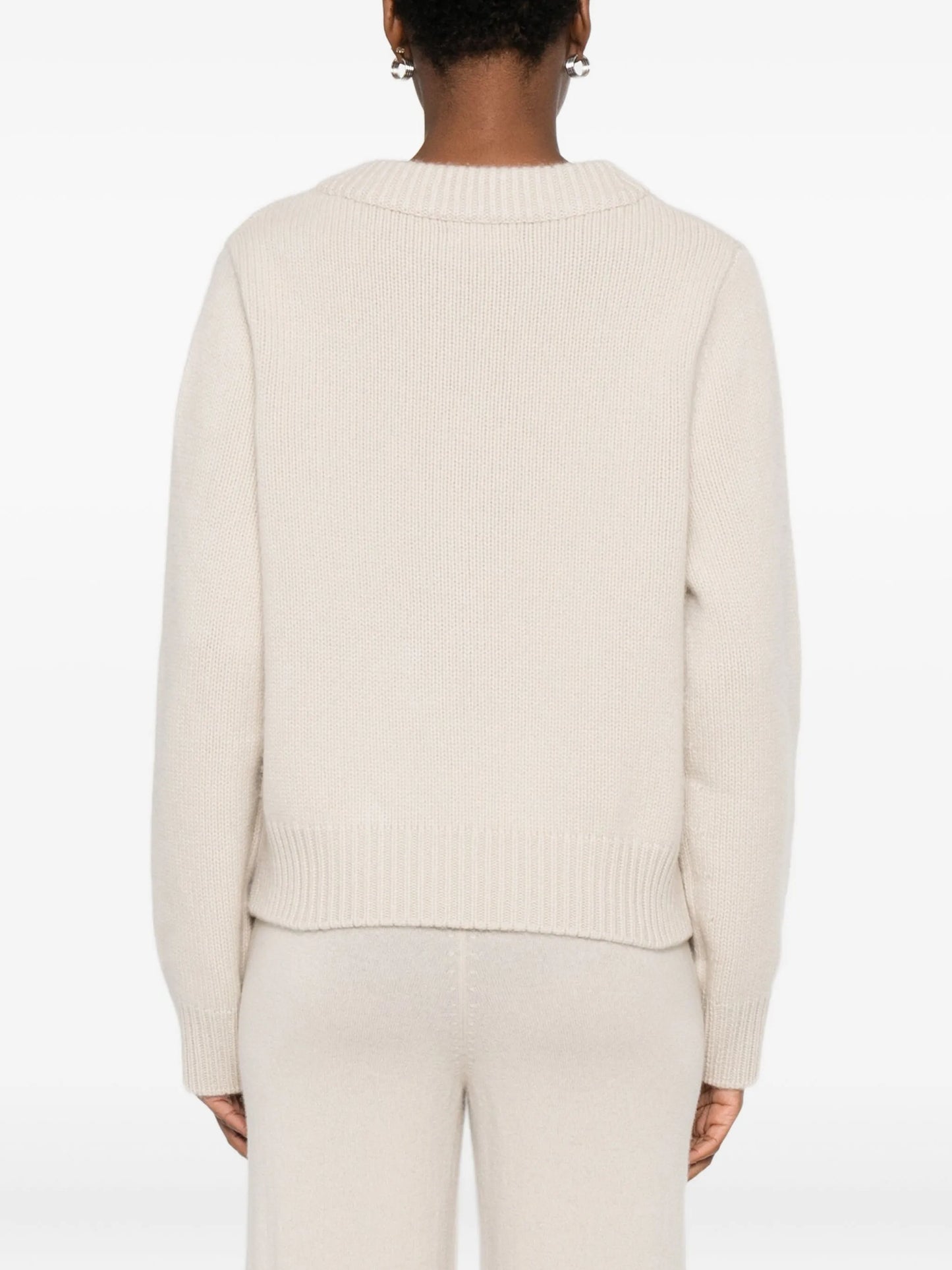 Knit chunky v neck