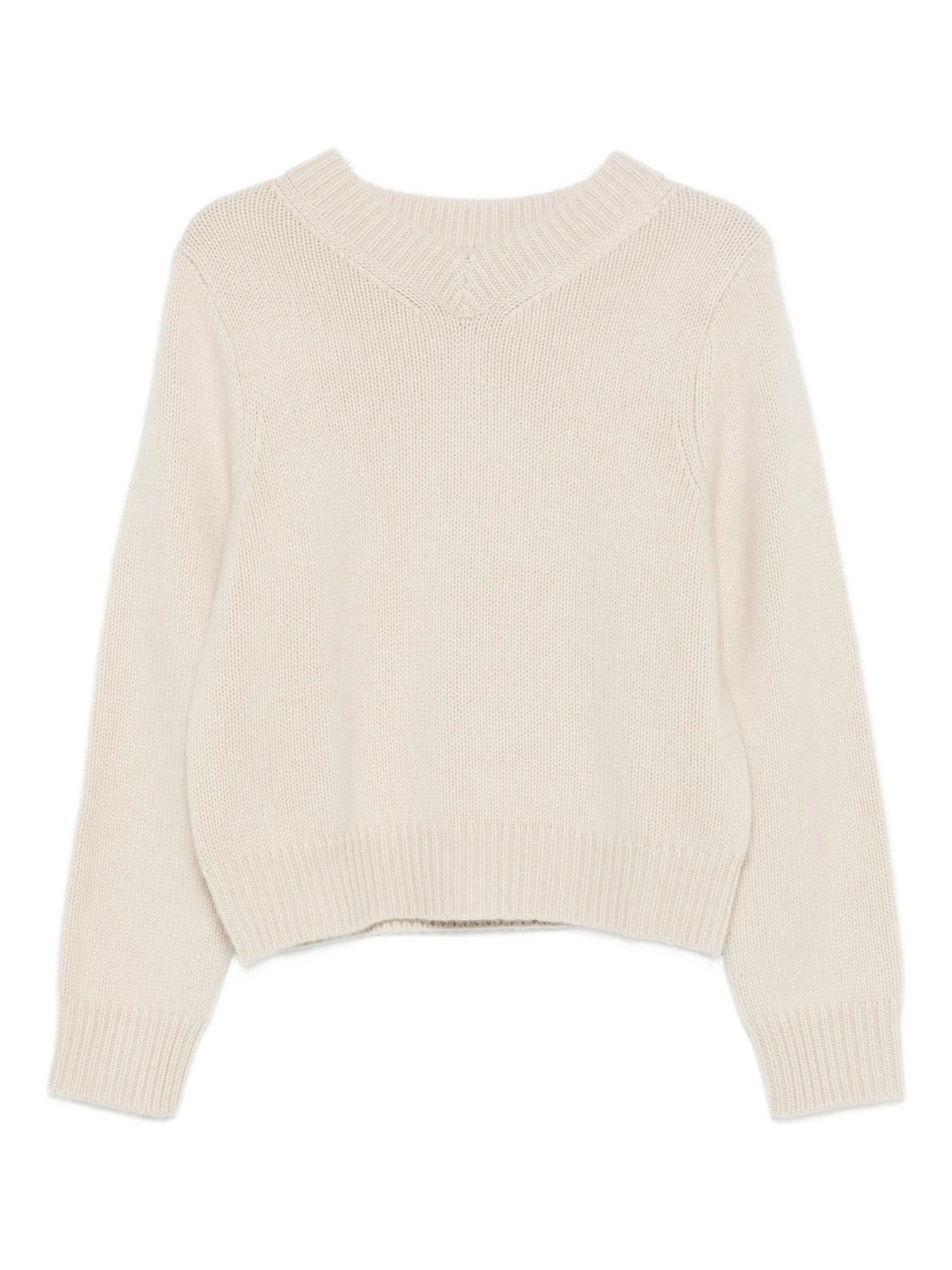 Knit chunky v neck