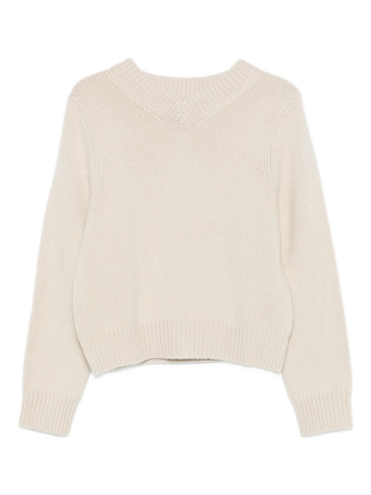 Knit chunky v neck