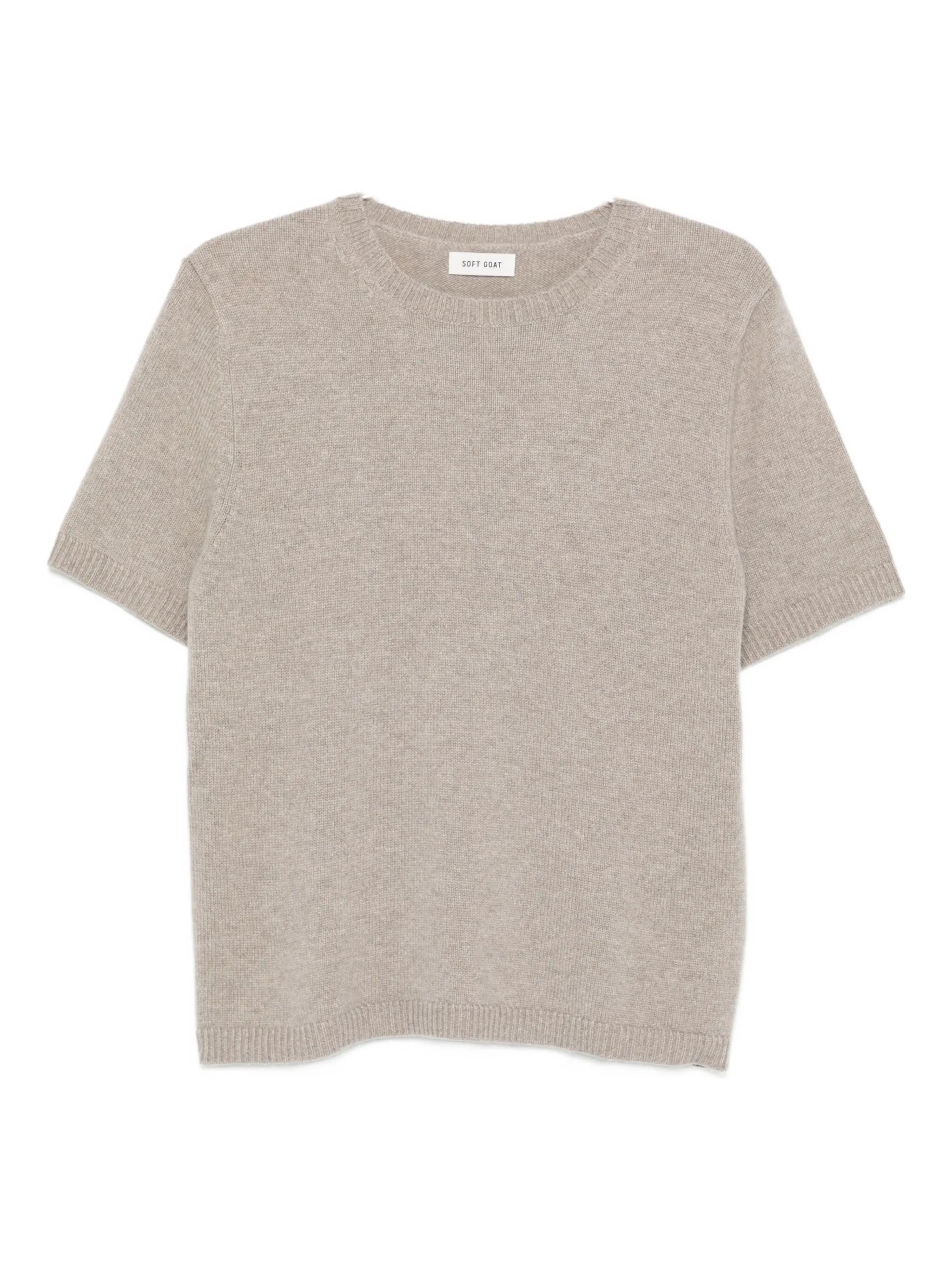 Oversized knit t-shirt ss crew neck