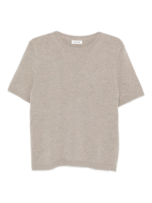 Oversized knit t-shirt ss crew neck