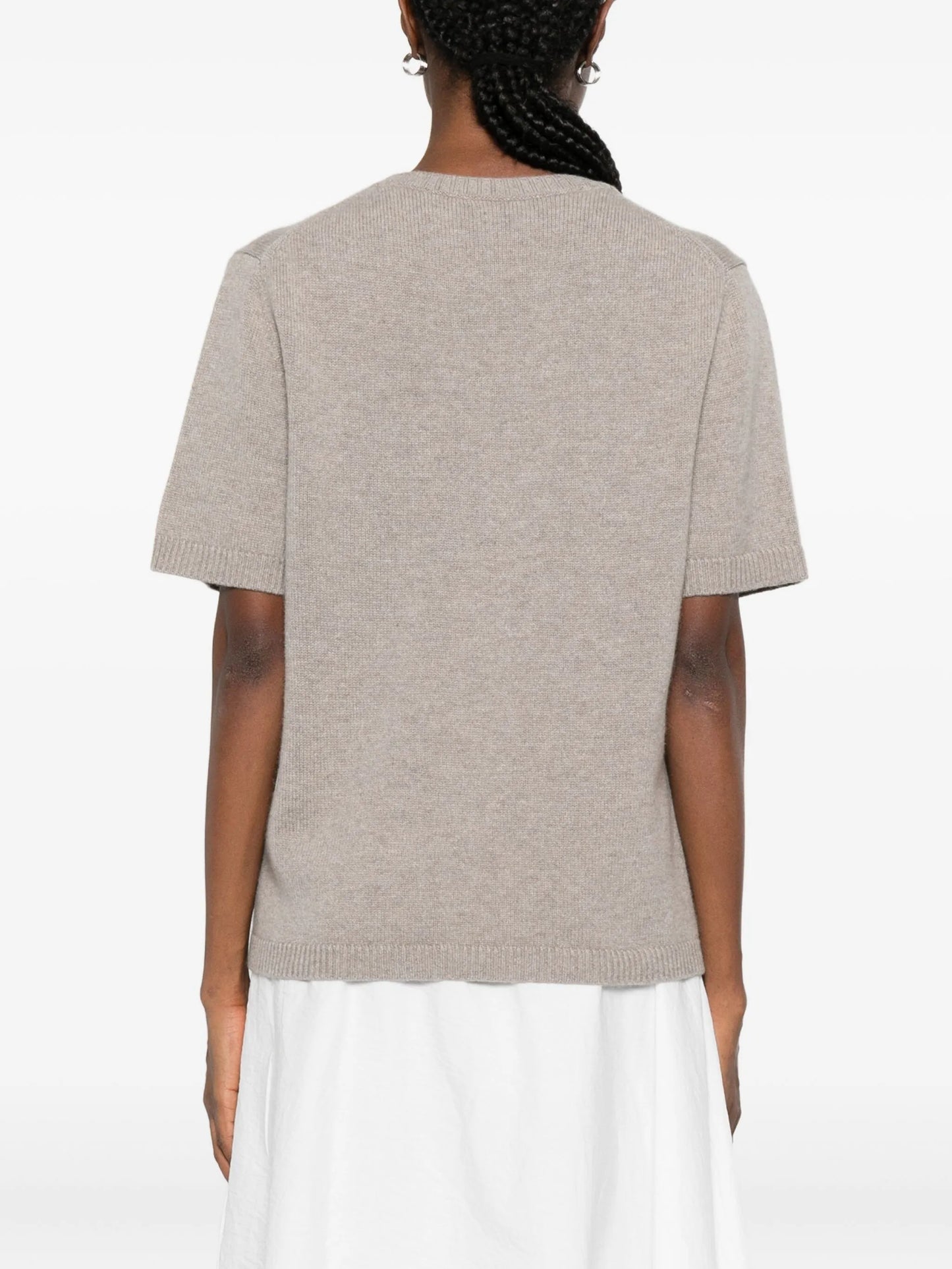 Oversized knit t-shirt ss crew neck