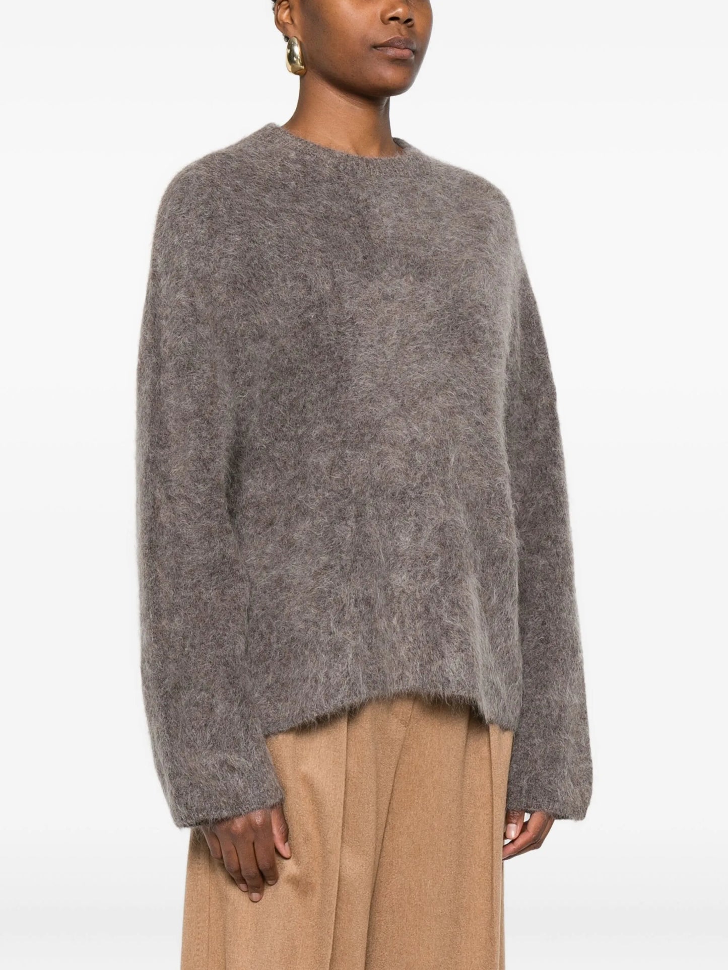 Alpaca crew neck knitwear