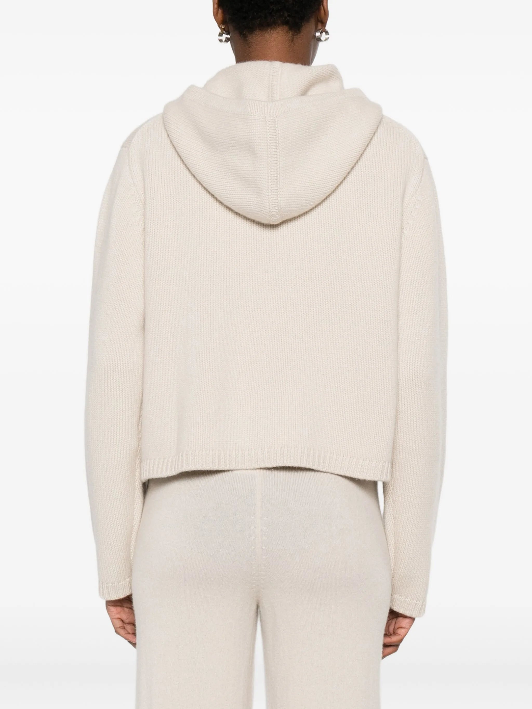 Chunky cashmere hoodie