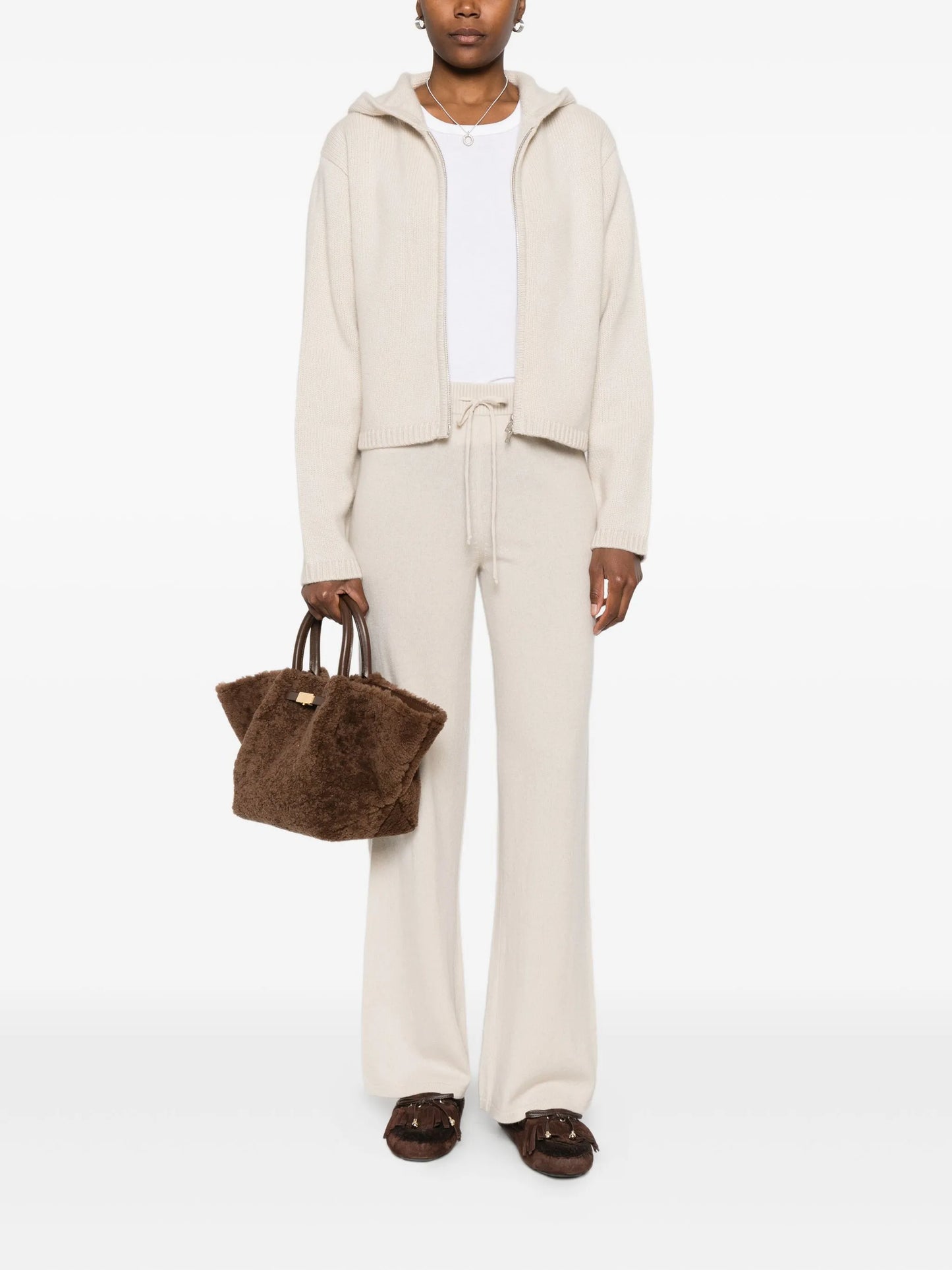 Chunky cashmere hoodie