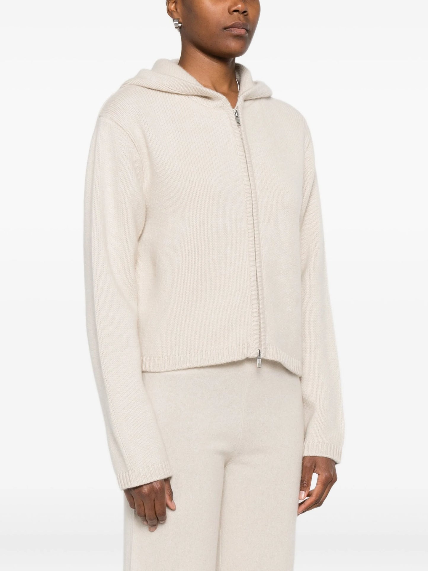 Chunky cashmere hoodie